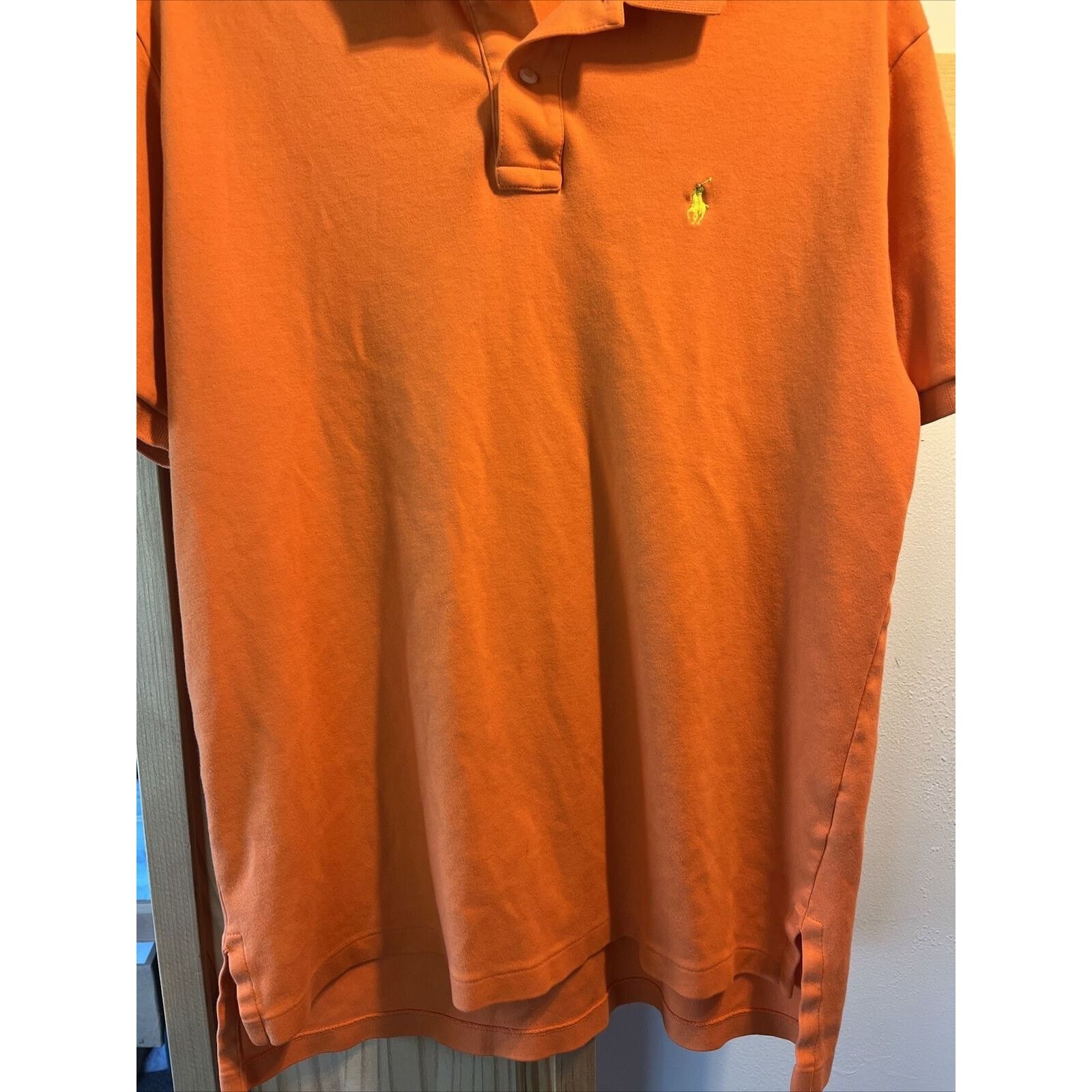 Polo Ralph Lauren Polo Ralph Lauren Men’s M Orange SS Button Cotton Polo Shirt Size US M / EU 48-50 / 2 - 4 Thumbnail