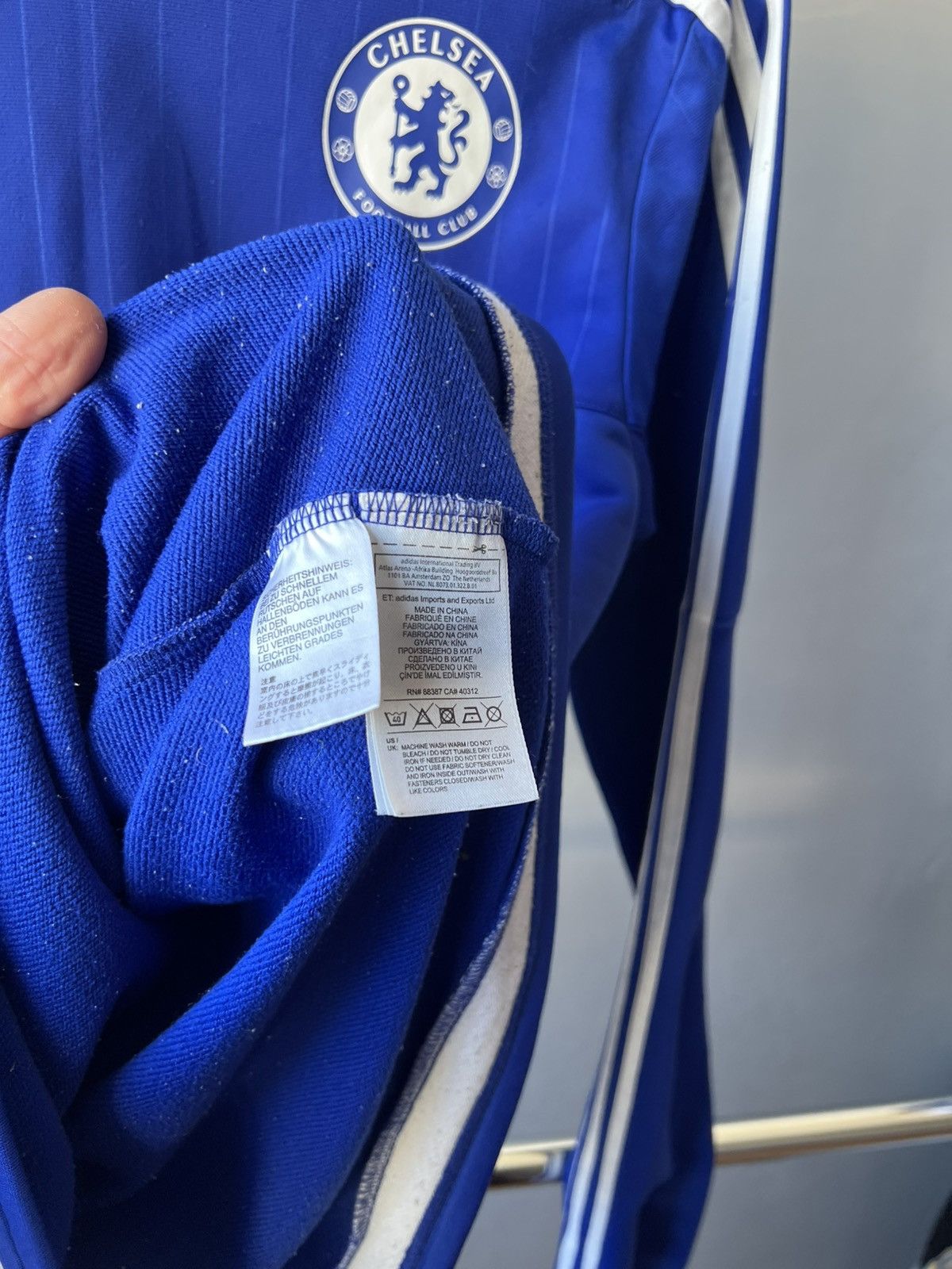 Adidas 2015 CHELSEA FC TRAINING ADIDAS SOCCER FOOTBALL LONG SLEEVE Size US S / EU 44-46 / 1 - 14 Thumbnail