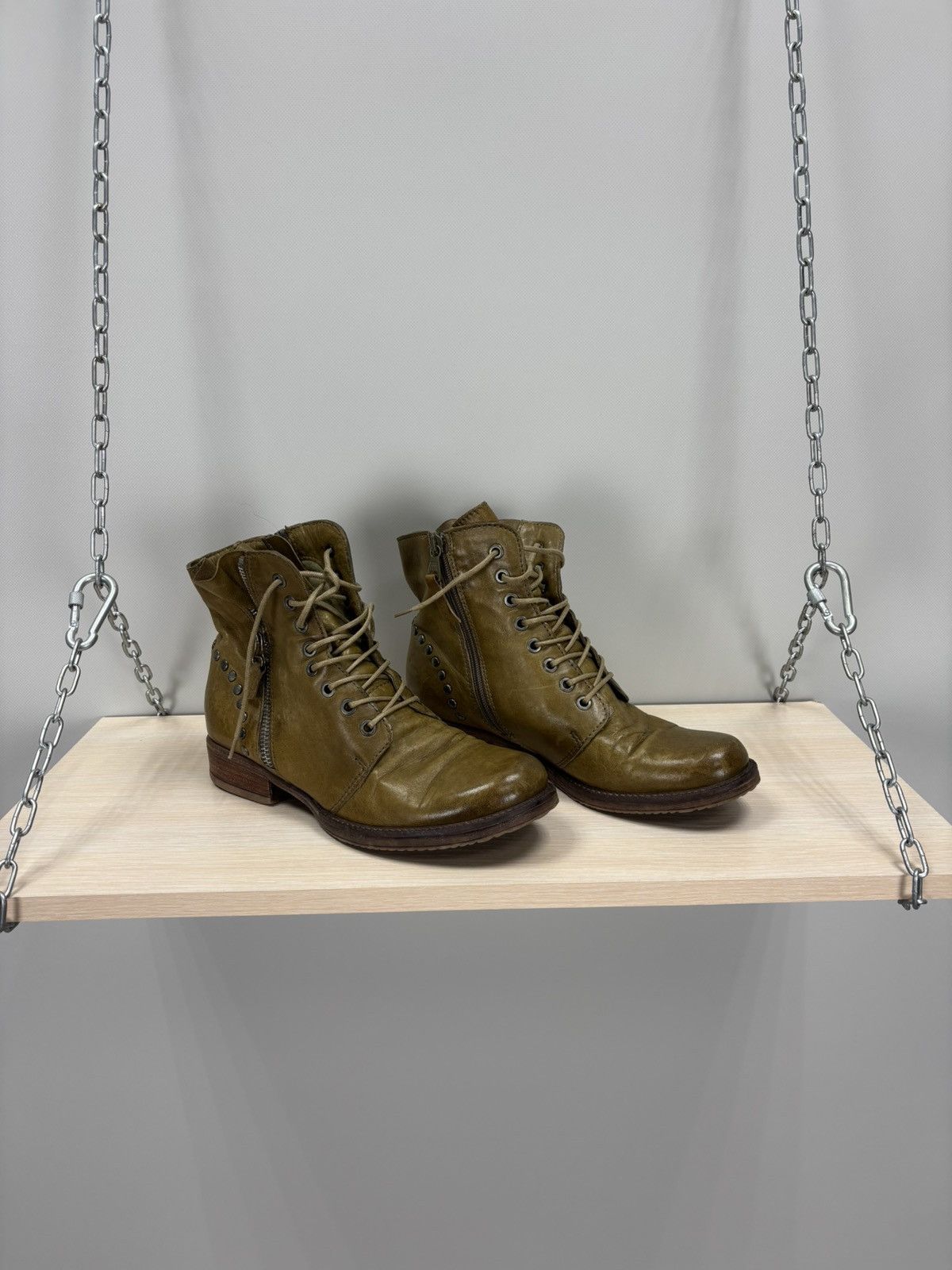 A.S.98 Womens leather boots MJUS Size 39 Color Brown Size US 9 / IT 39 - 1 Thumbnail