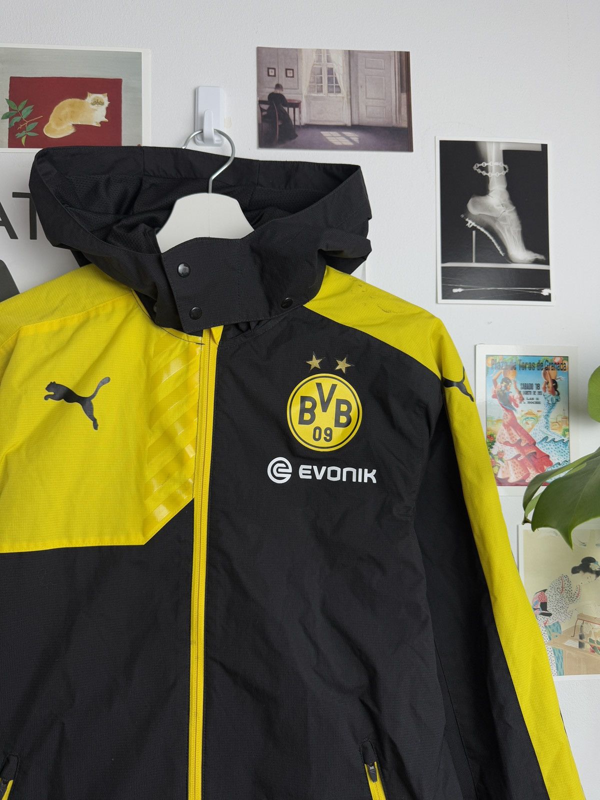 Puma × Vintage Vintage Puma Borussia Dortmund raincoat jacket S football Size US S / EU 44-46 / 1 - 4 Thumbnail