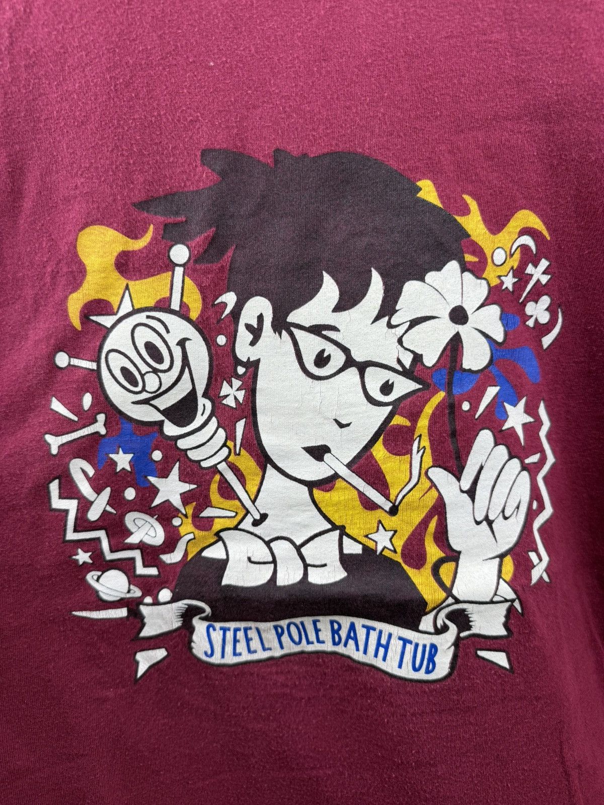 Vintage Vintage Steel Pole Bath Tub Punk Band Tee Size US L / EU 52-54 / 3 - 3 Thumbnail