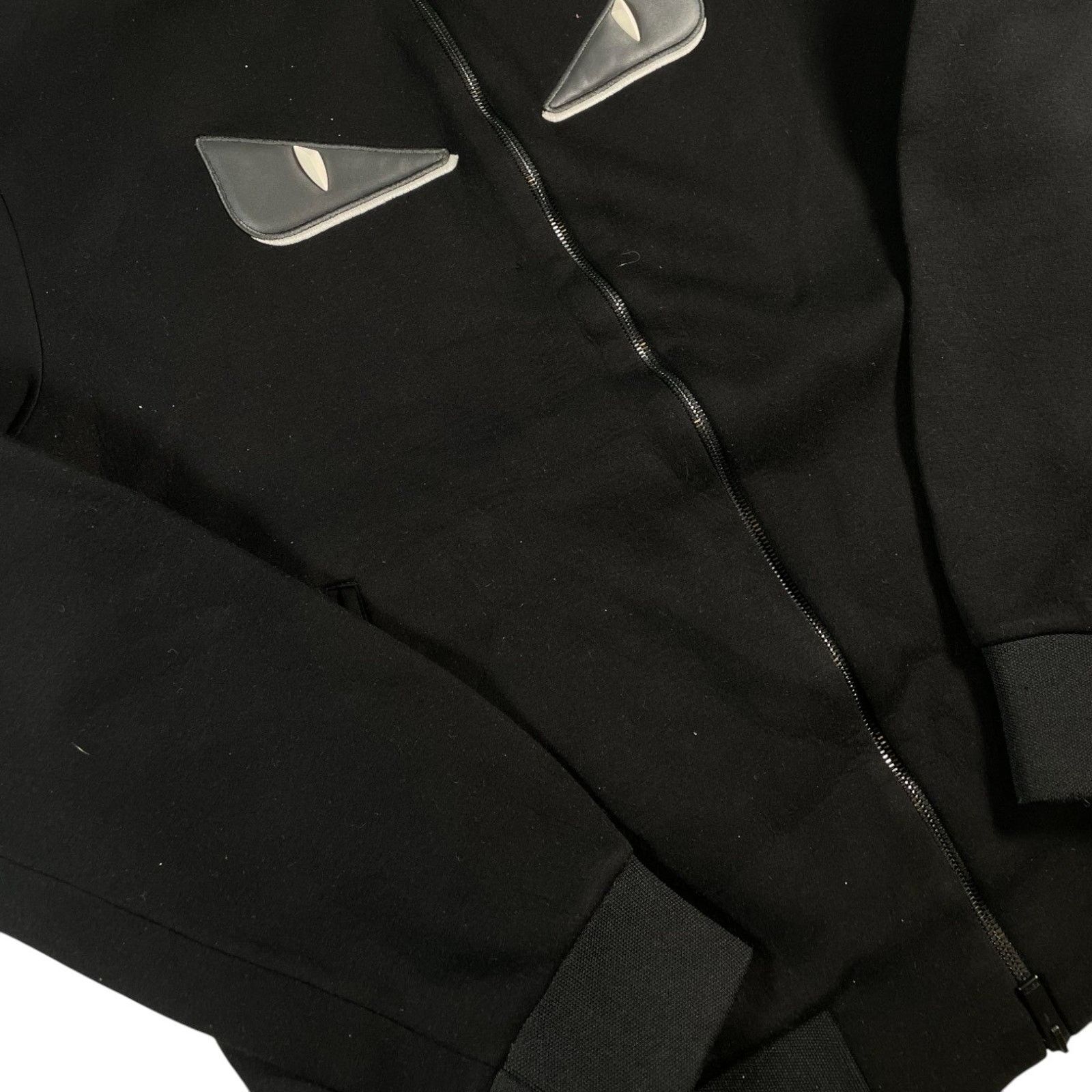 Fendi Fendi 'Monster Eyes' Black Quarter Zip Size US L / EU 52-54 / 3 - 2 Thumbnail