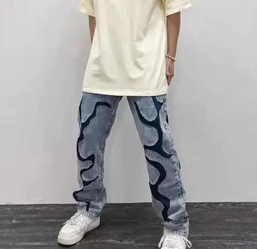 Jean Vintage High Street Denim Jeans Size US 31 - 4 Thumbnail