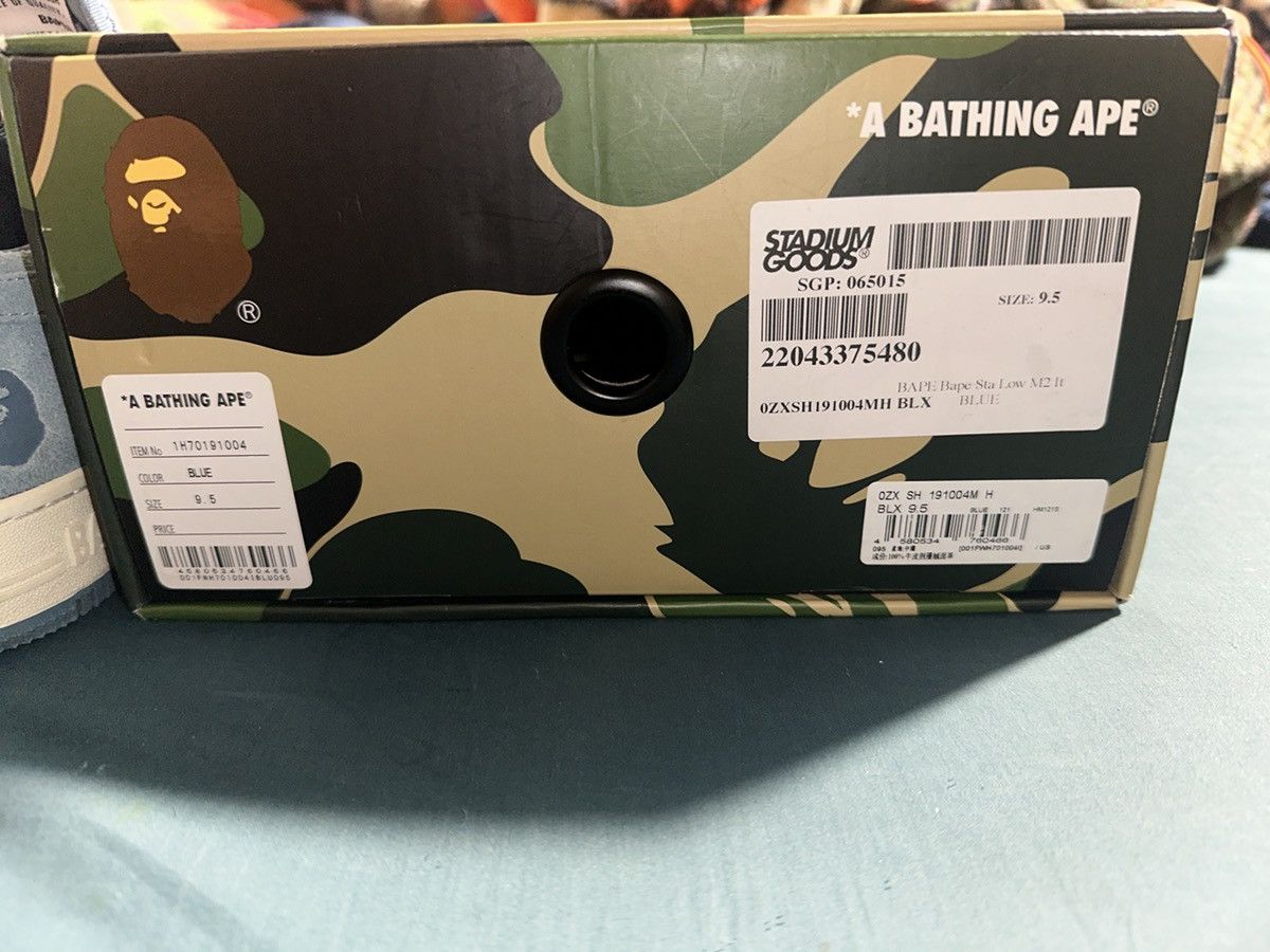Bape Bapestas Light blue suede Size US 9.5 / EU 42-43 - 11 Thumbnail