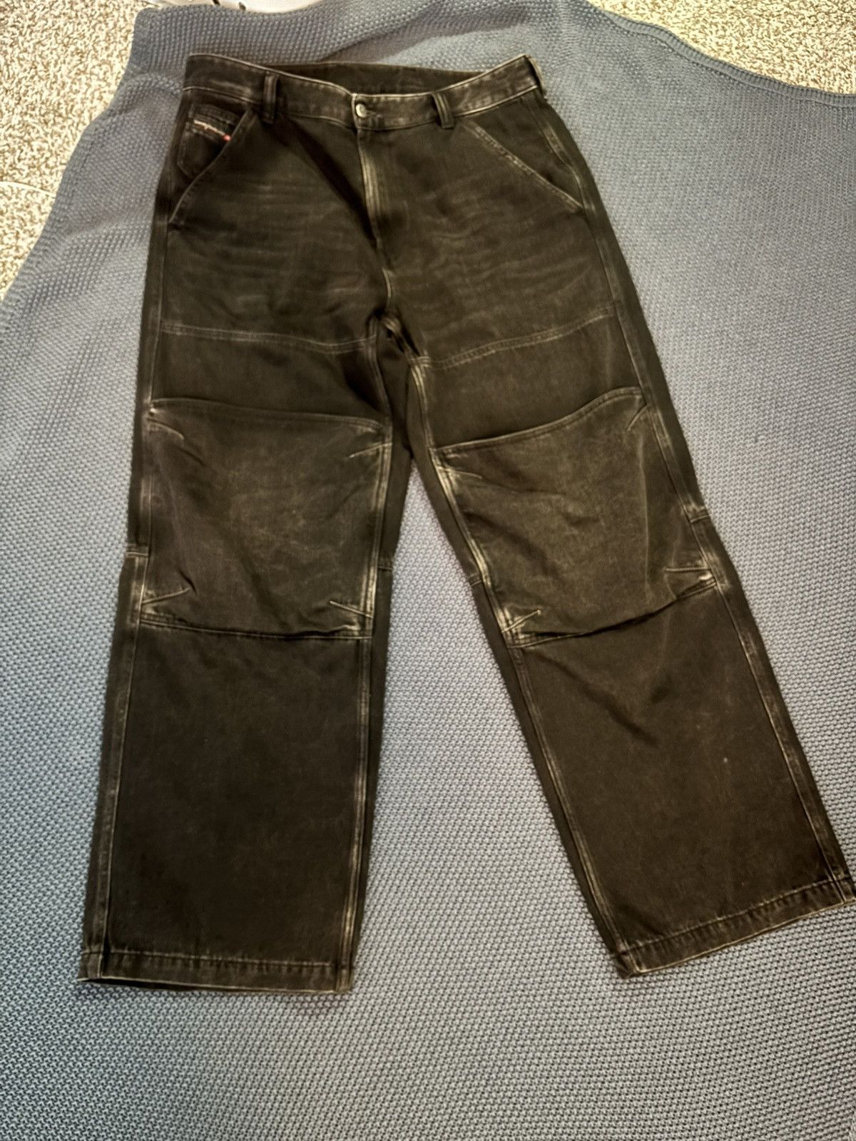Diesel Diesel D Shift Denim Washed Black Size US 33 - 1 Thumbnail