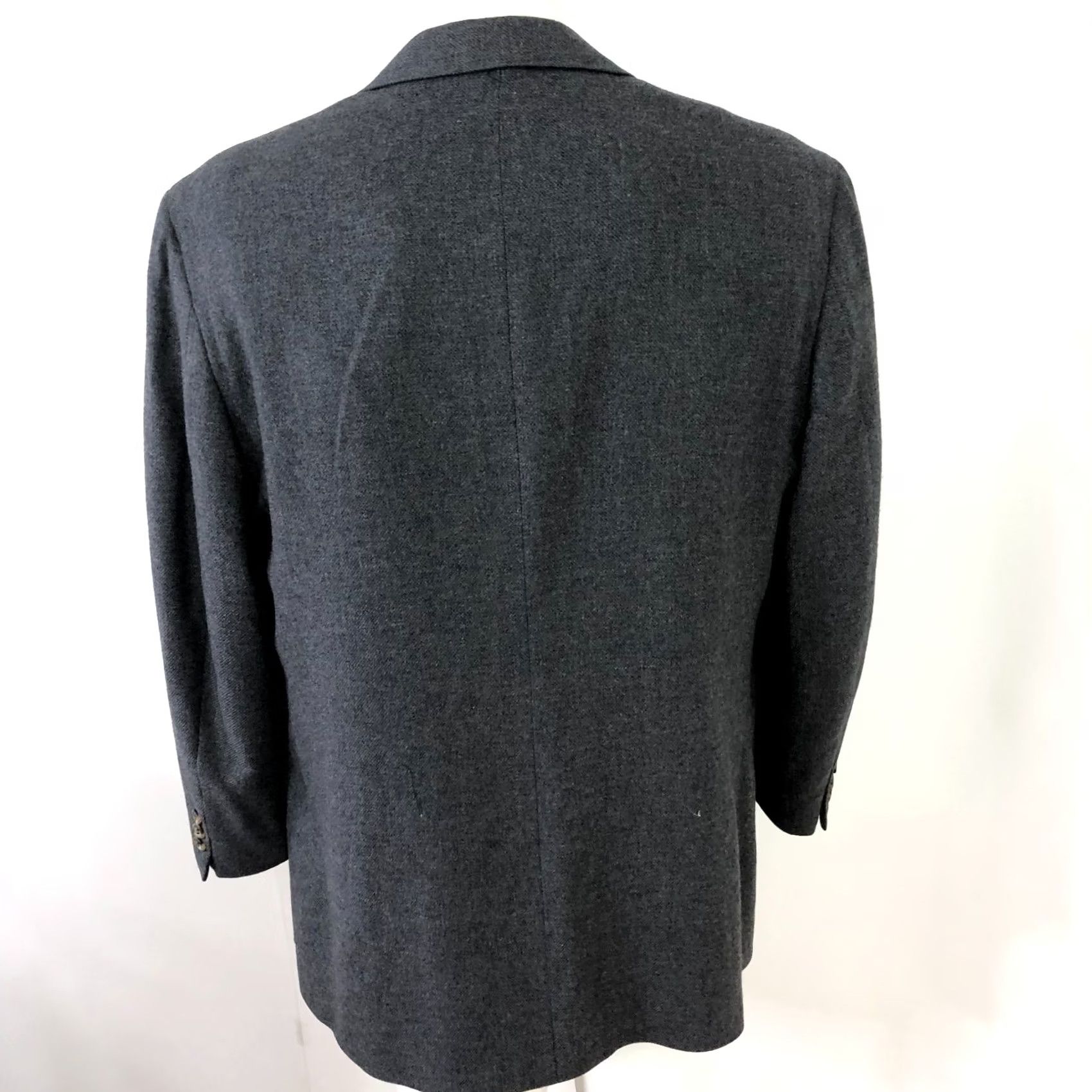 Brooks Brothers Brooks Brothers Blazer Sport Coat Jacket Gray 100% Wool Regular Fit Three-Button Notch Lapel Vintage VTG 41 Men Size 42R - 3 Thumbnail
