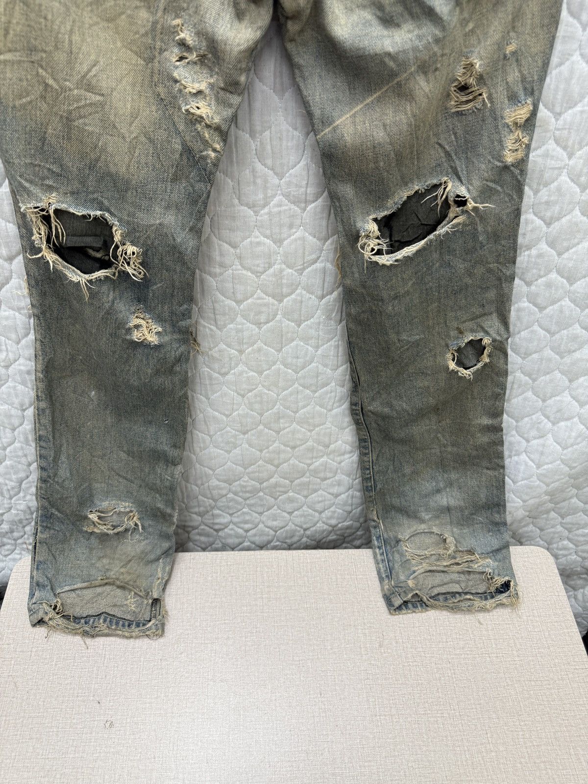 14th Addiction 🔥🔥🔥ARCHIVE OSSA MONDO RAGS PUNK JEANS Size US 32 / EU 48 - 12 Thumbnail