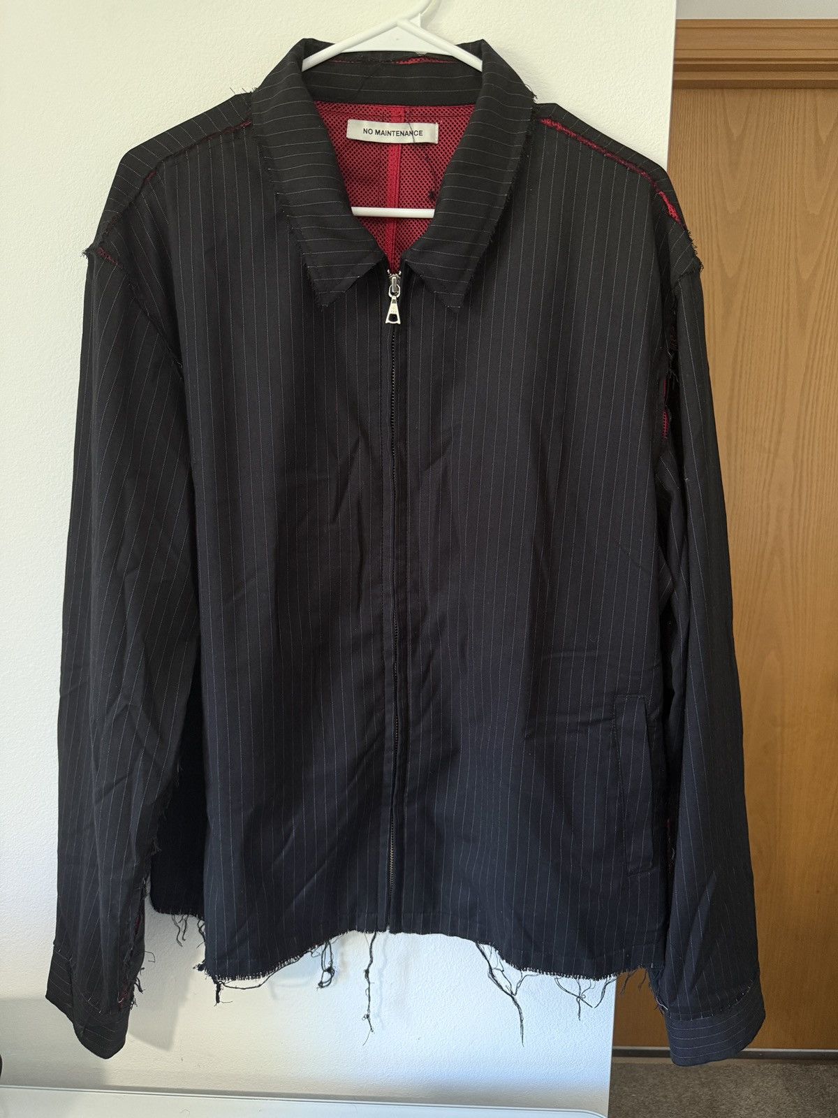 No Maintenance No Maintenance Raw Edge Pinstripe Mechanic Jacket Size US L / EU 52-54 / 3 - 1 Thumbnail