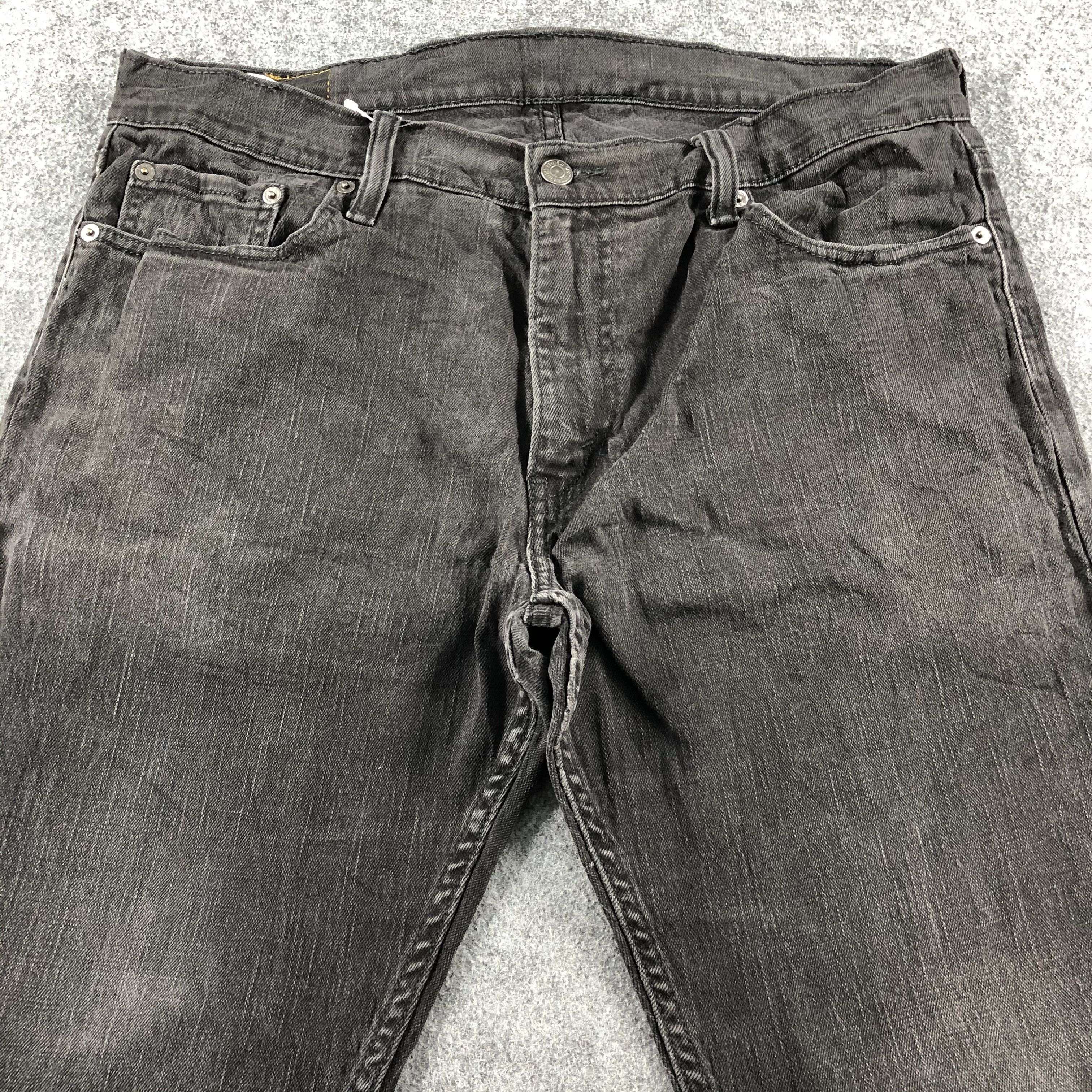 Levi's Vintage Faded Black Levis 514 Jeans-J2654 Size US 35 - 3 Thumbnail
