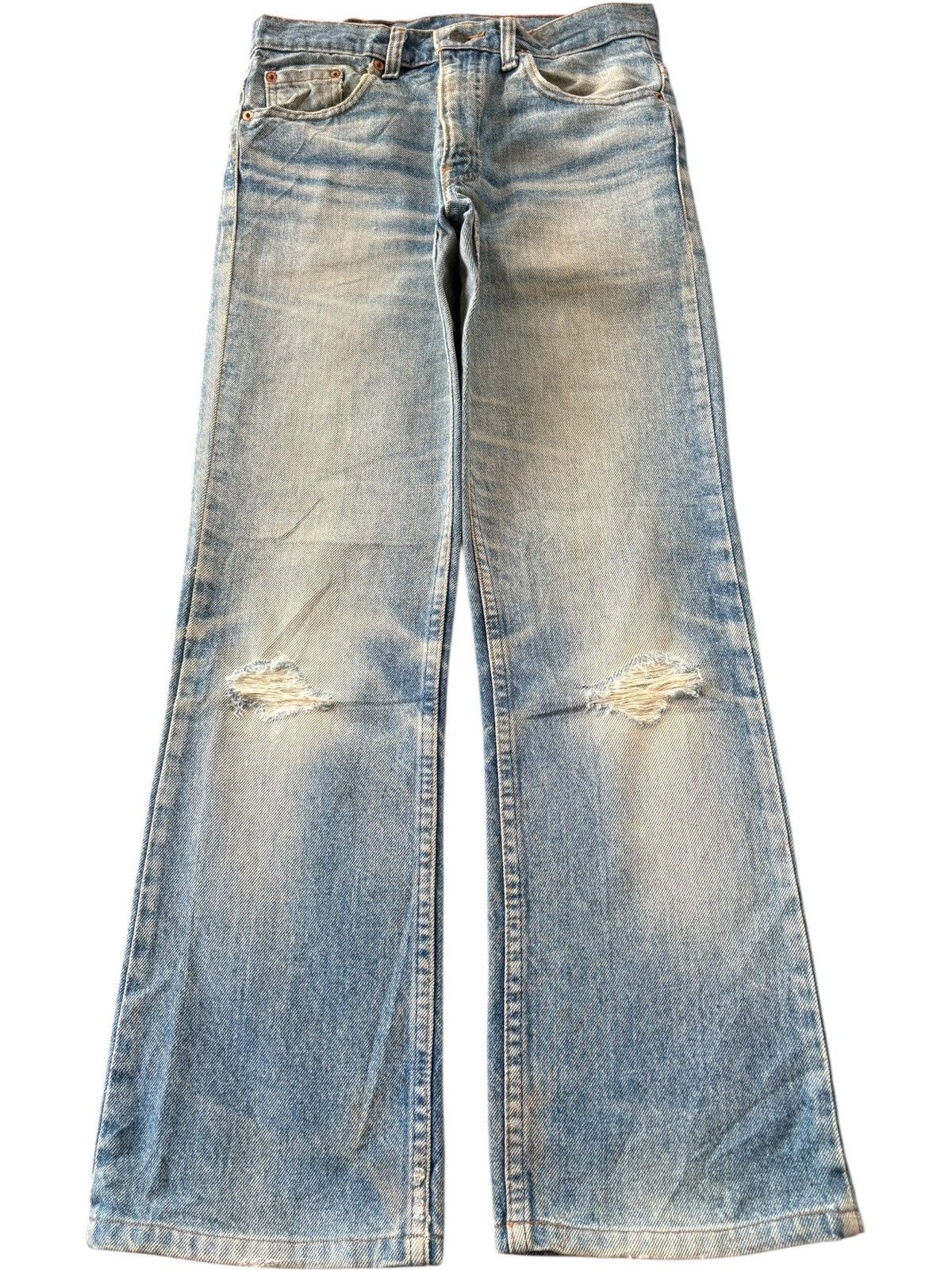 Levi's Vintage 90s Levis 517 Rusty Wash Distress Flare Jeans Size US 29 - 1 Thumbnail