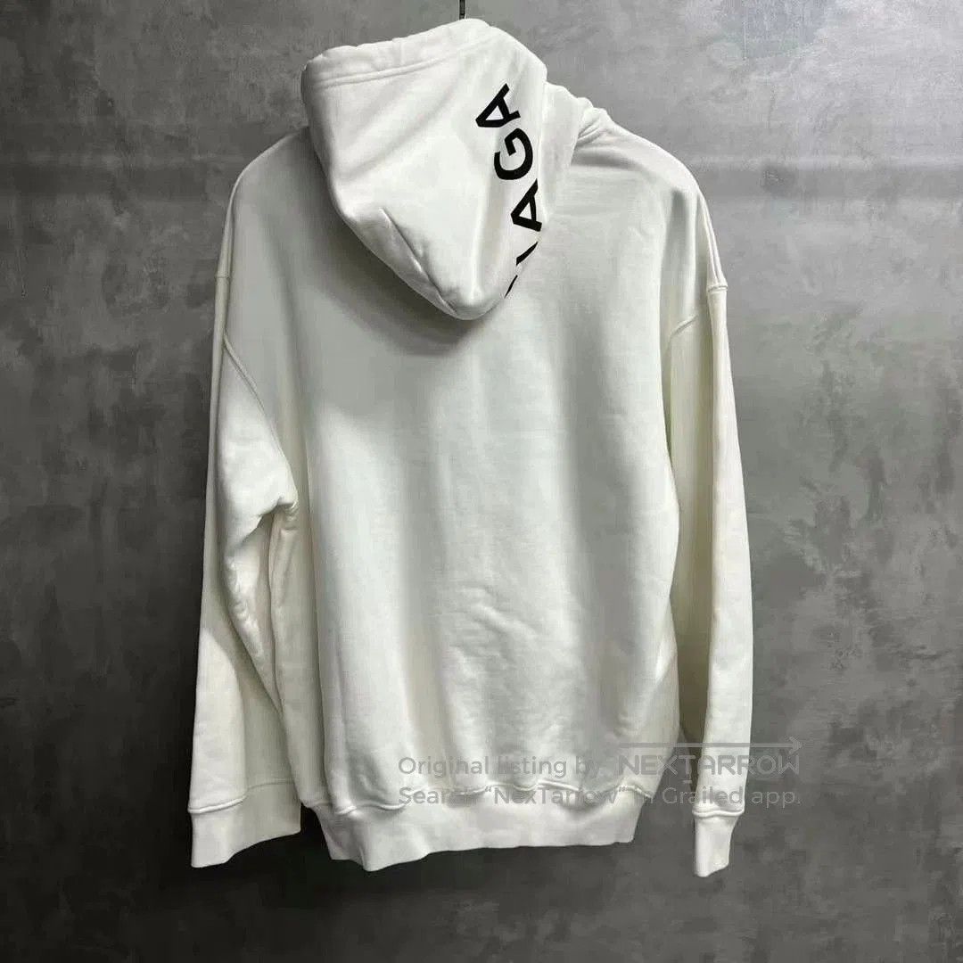 Balenciaga Balenciaga White Logo Print Hoodie. Size US XS / EU 42 / 0 - 5 Thumbnail