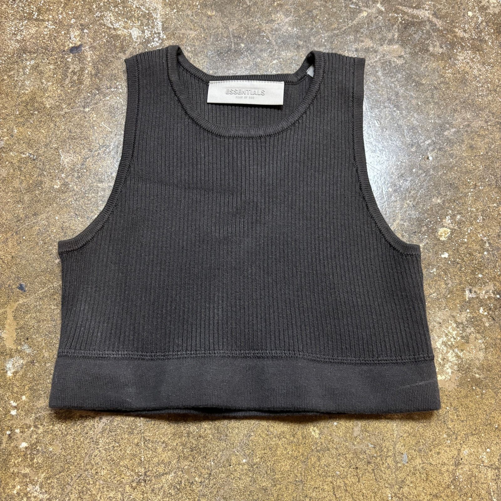 Essentials × Fear of God Fear of God Essentials Knit Rib Seal Sports Crop Tank Small Size S / US 4 / IT 40 - 2 Thumbnail