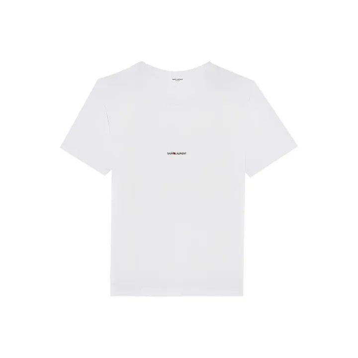 Saint Laurent Paris Saint Laurent Logo Print Short Sleeve T-Shirt Size US M / EU 48-50 / 2 - 1 Thumbnail