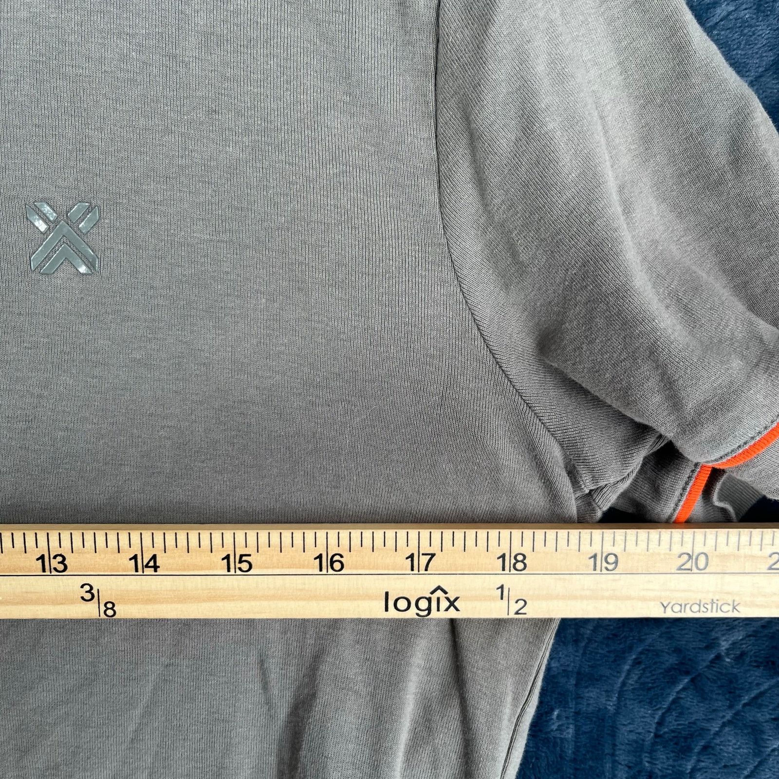 Armani Exchange ARMANI EXCHANGE Gray 1/4 Zip Casual T-Shirt Mens Size Small Size US S / EU 44-46 / 1 - 4 Thumbnail