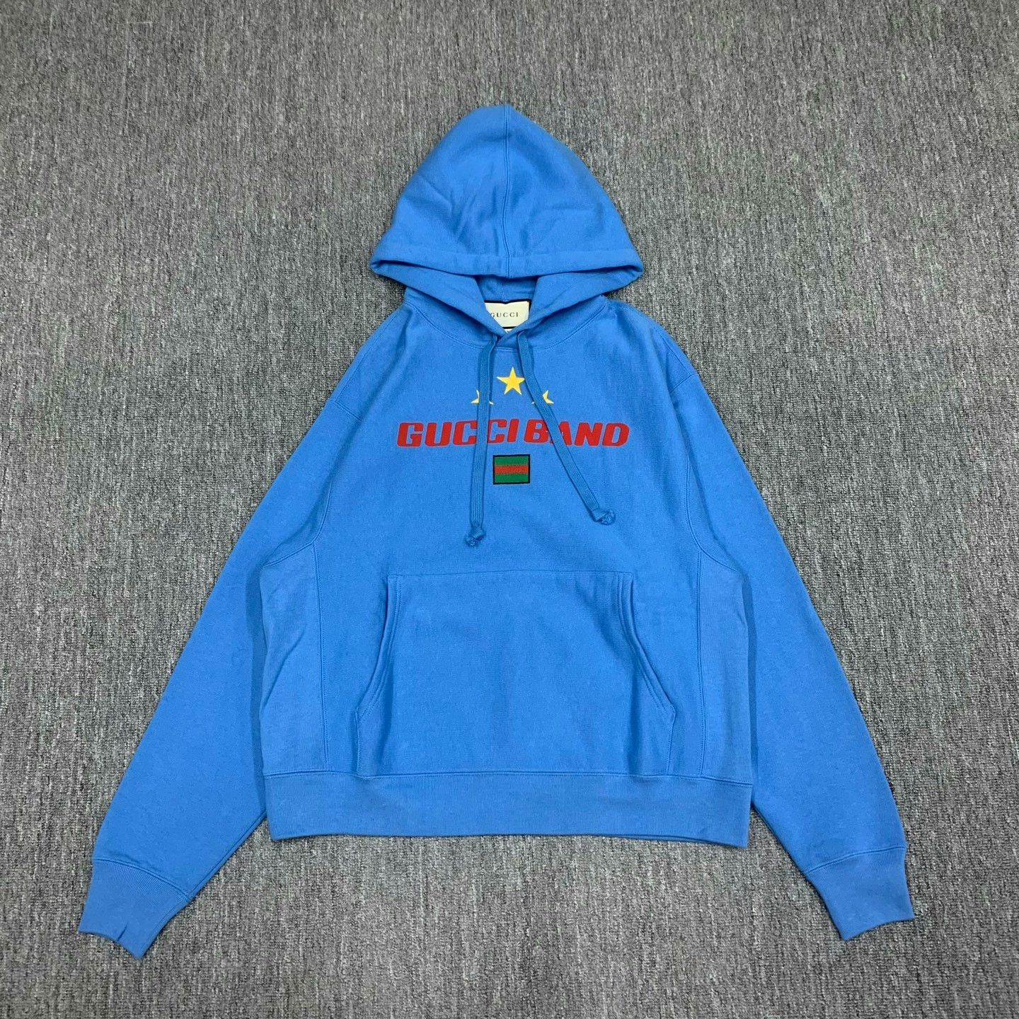 Gucci gucci blue logo hoodie with drawstrings Size US XS / EU 42 / 0 - 1 Thumbnail