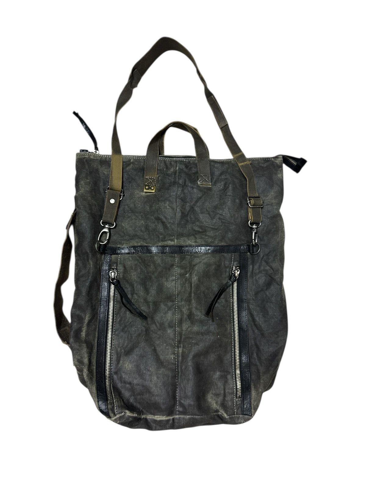 Other SAISEI ITALY RECONSTRUCTED DISTRESSED AVANT GARDE 3-WAYS BAG Size ONE SIZE - 1 Thumbnail