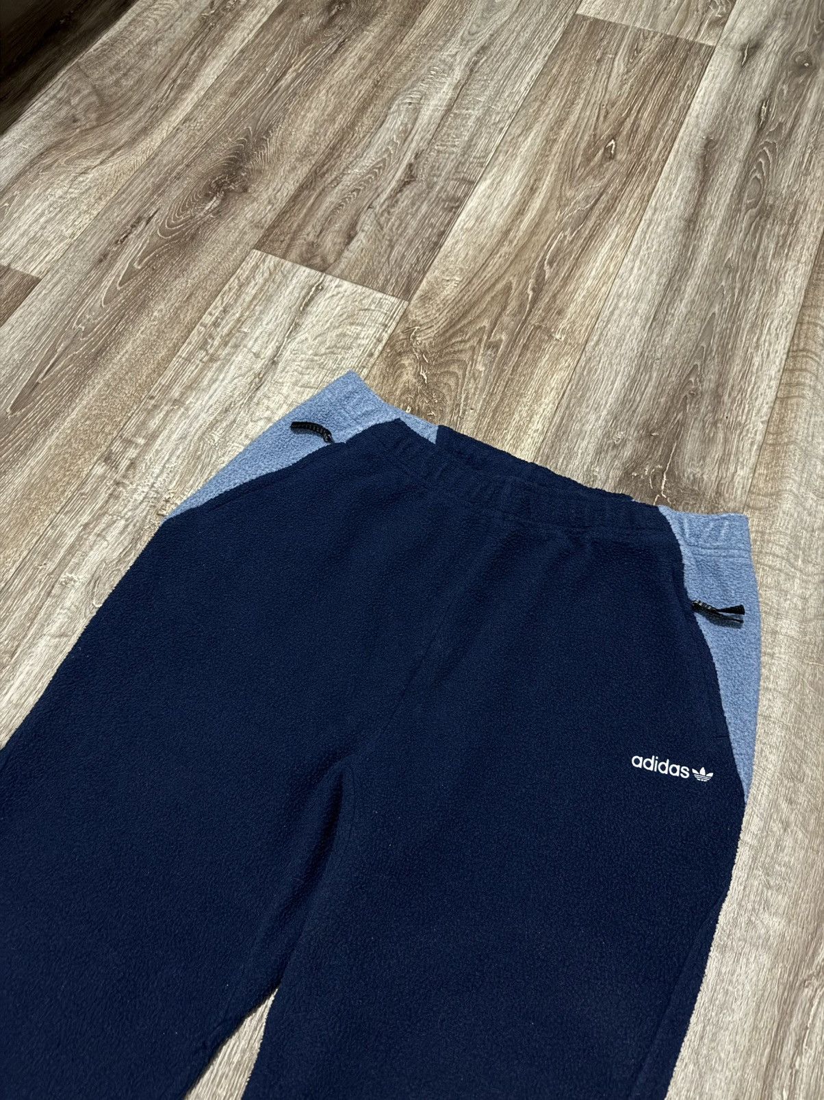Adidas ADIDAS FLEECE SWEATPANTS MEN’S NAVY BLUE RARE Y2K PANTALONE Size US 35 - 7 Thumbnail