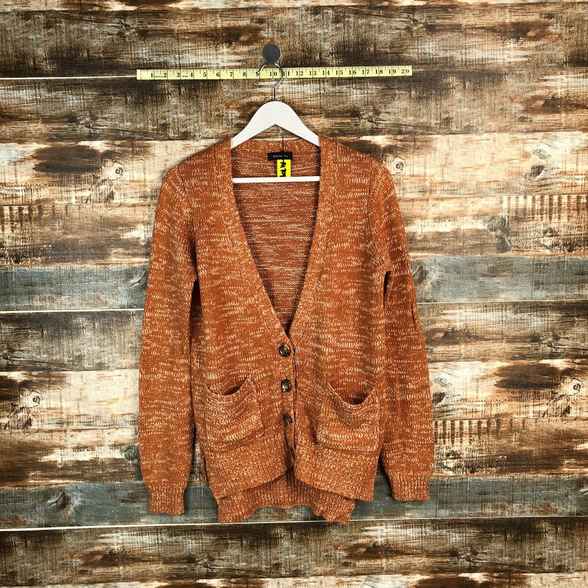 Homespun Knitwear Egoist Orange Cardigan Knitwear #A1704 Size US M / EU 48-50 / 2 - 1 Thumbnail