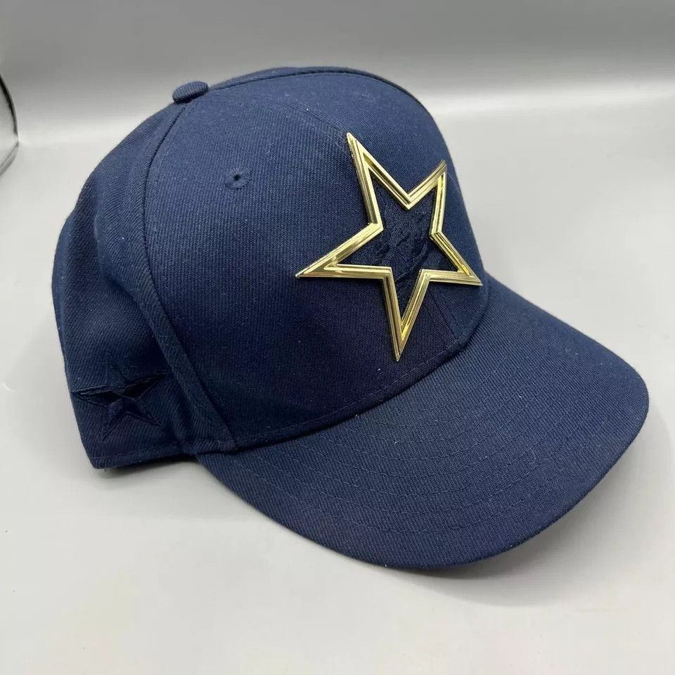 New Era Dallas Cowboys Hat Men Blue 9Fifty New Era NFL Snap Back Cap Size ONE SIZE - 3 Thumbnail