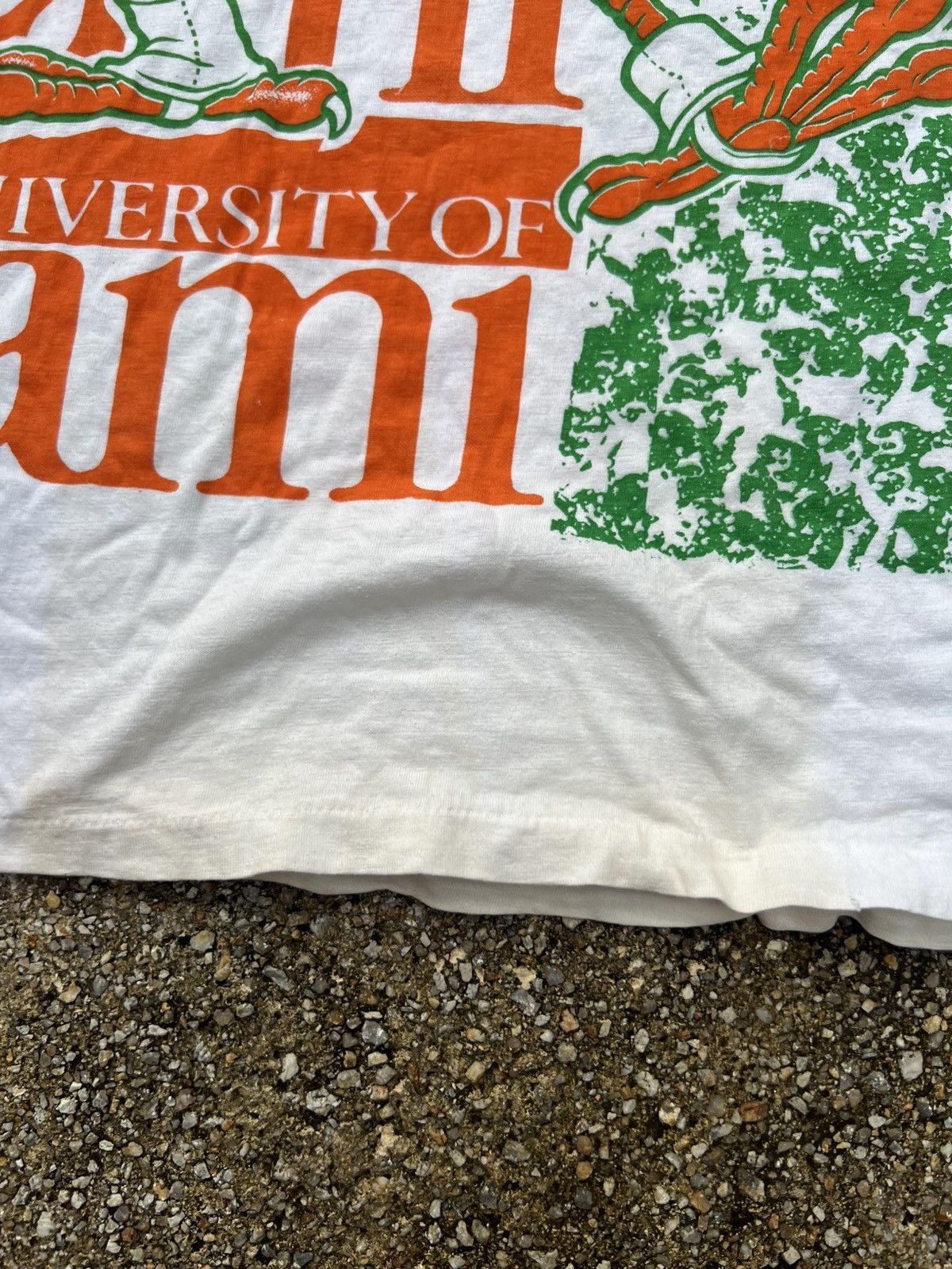 Designer × Vintage Vintage Overprint University Of Miami Shirt Size US XXL / EU 58 / 5 - 6 Thumbnail