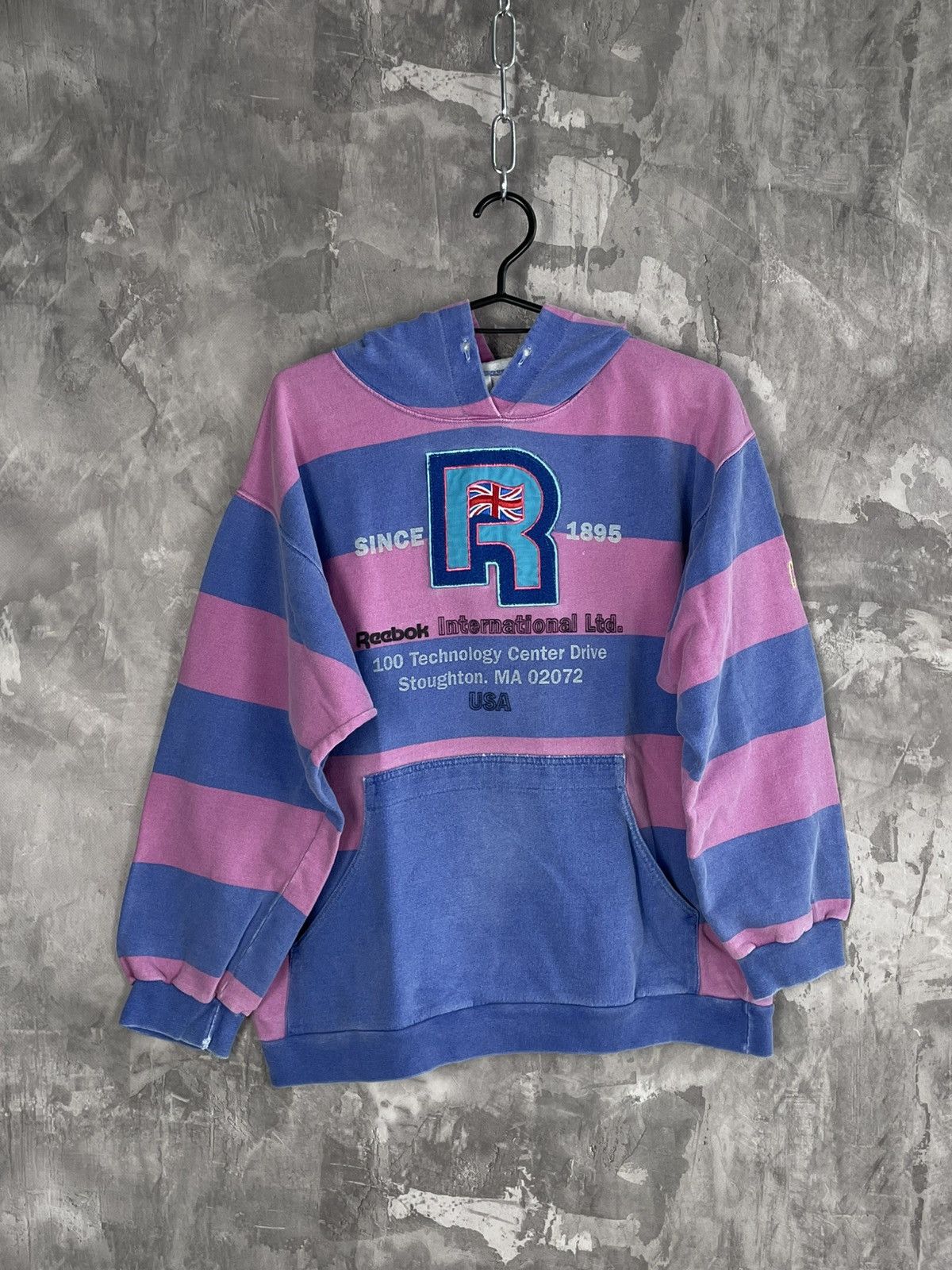 Reebok × Vintage Vintage Early 80s Reebok Glamour Faded Baggy Italian Hoodie Size M / US 6-8 / IT 42-44 - 1 Thumbnail