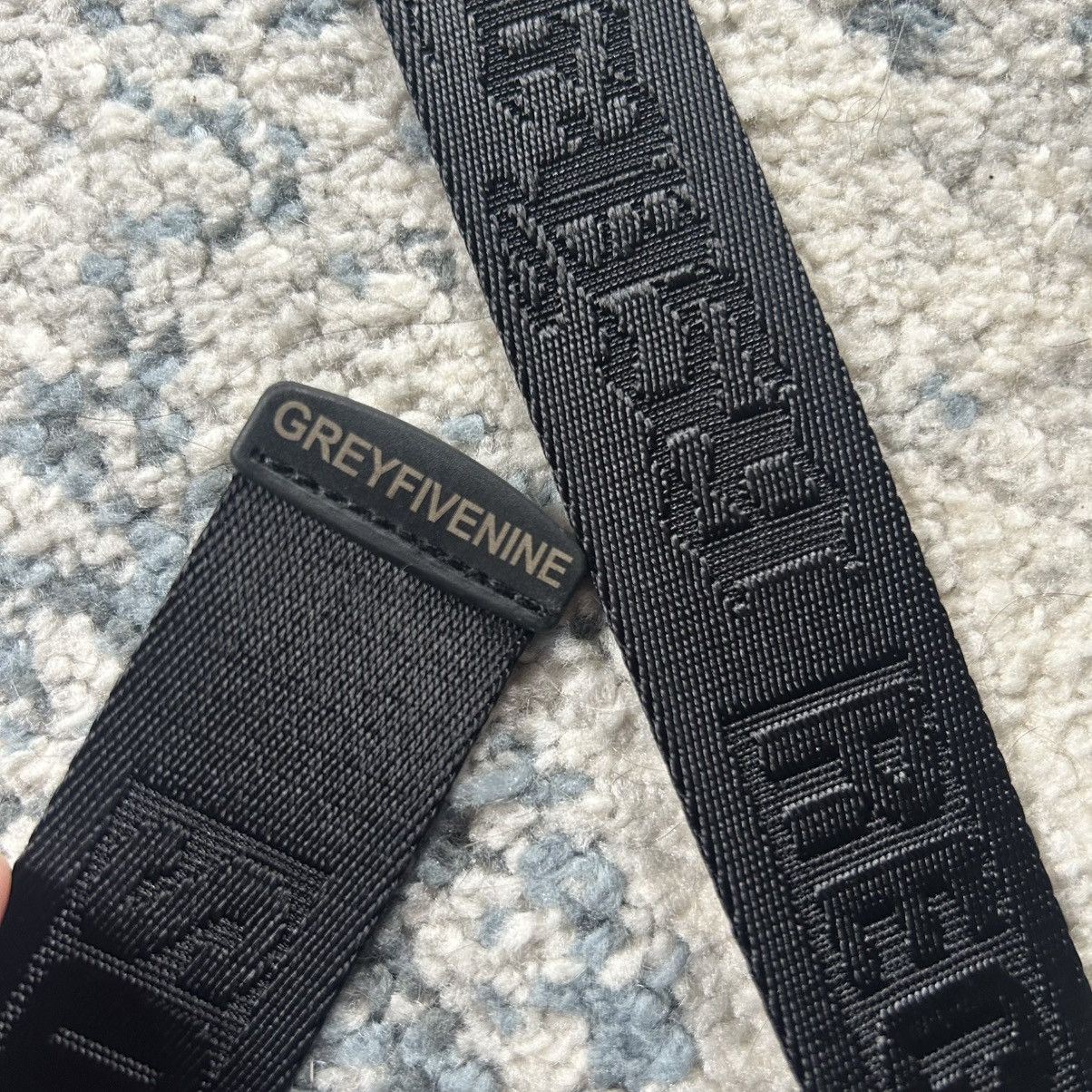 Fuck The Population × G59 Records G*59 XEROX DEBOSSED WEB BELT GREY FiVE NiNE GREY59 Size 30 - 6 Thumbnail