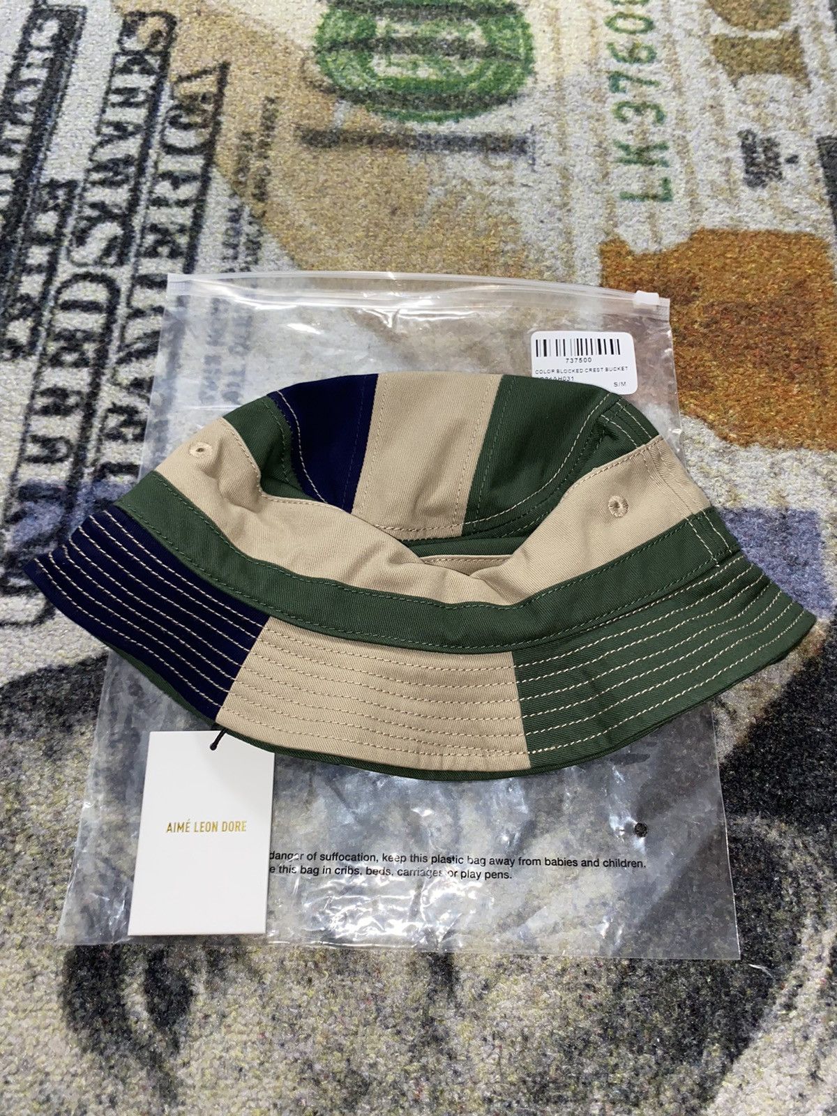 Aime Leon Dore Aime Leon Dore Colorblock Crest Bucket Hat SMALL/MEDIUM Size ONE SIZE - 2 Thumbnail