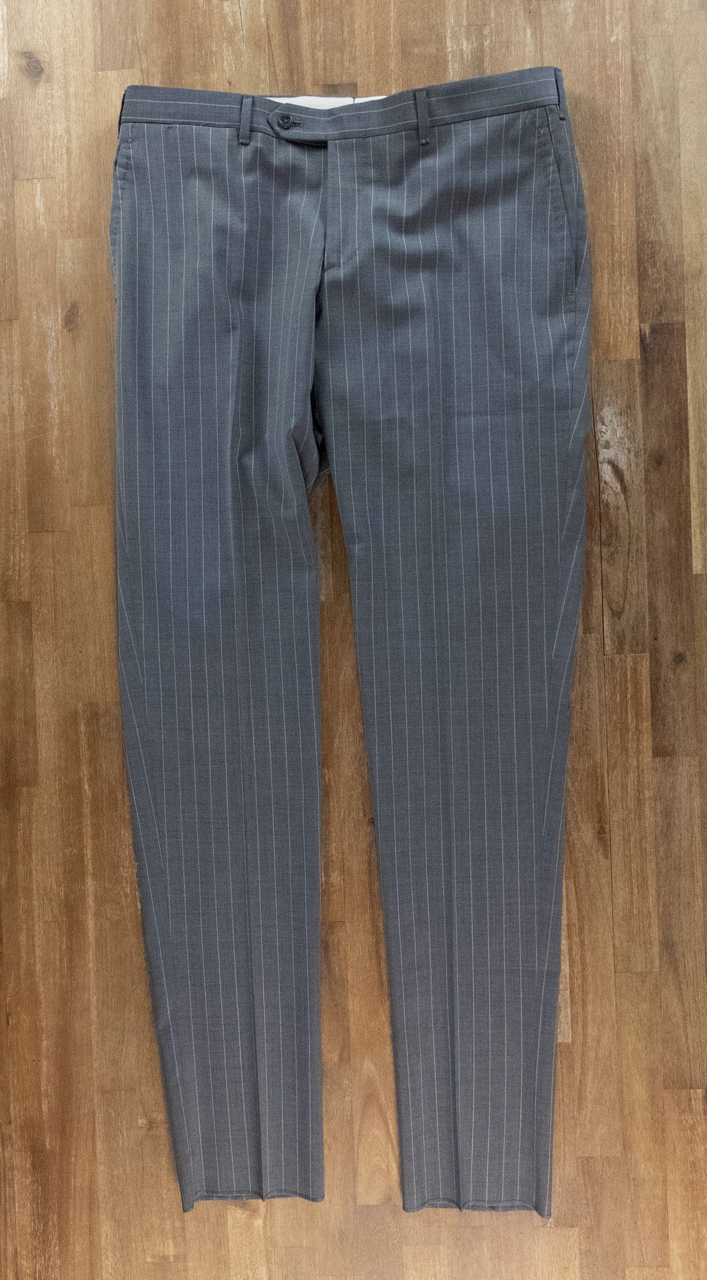 SARTORIO SARTORIO Napoli by Kiton gray striped wool suit 42R Size 42R - 3 Thumbnail