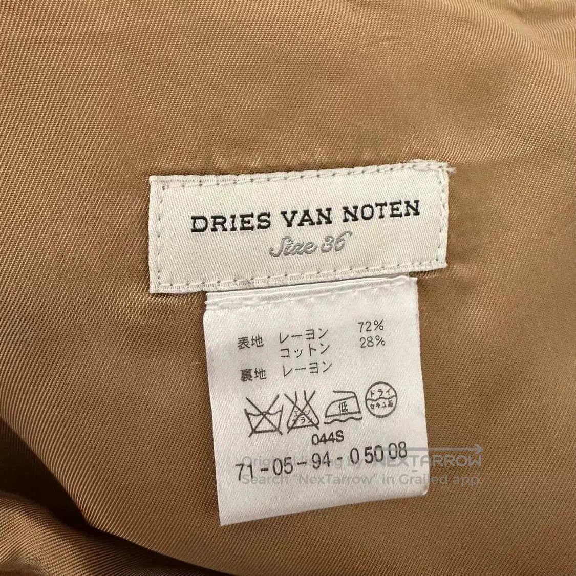 Dries Van Noten Dries Van Noten Vintage Fashion Dress. Size 35" - 5 Thumbnail