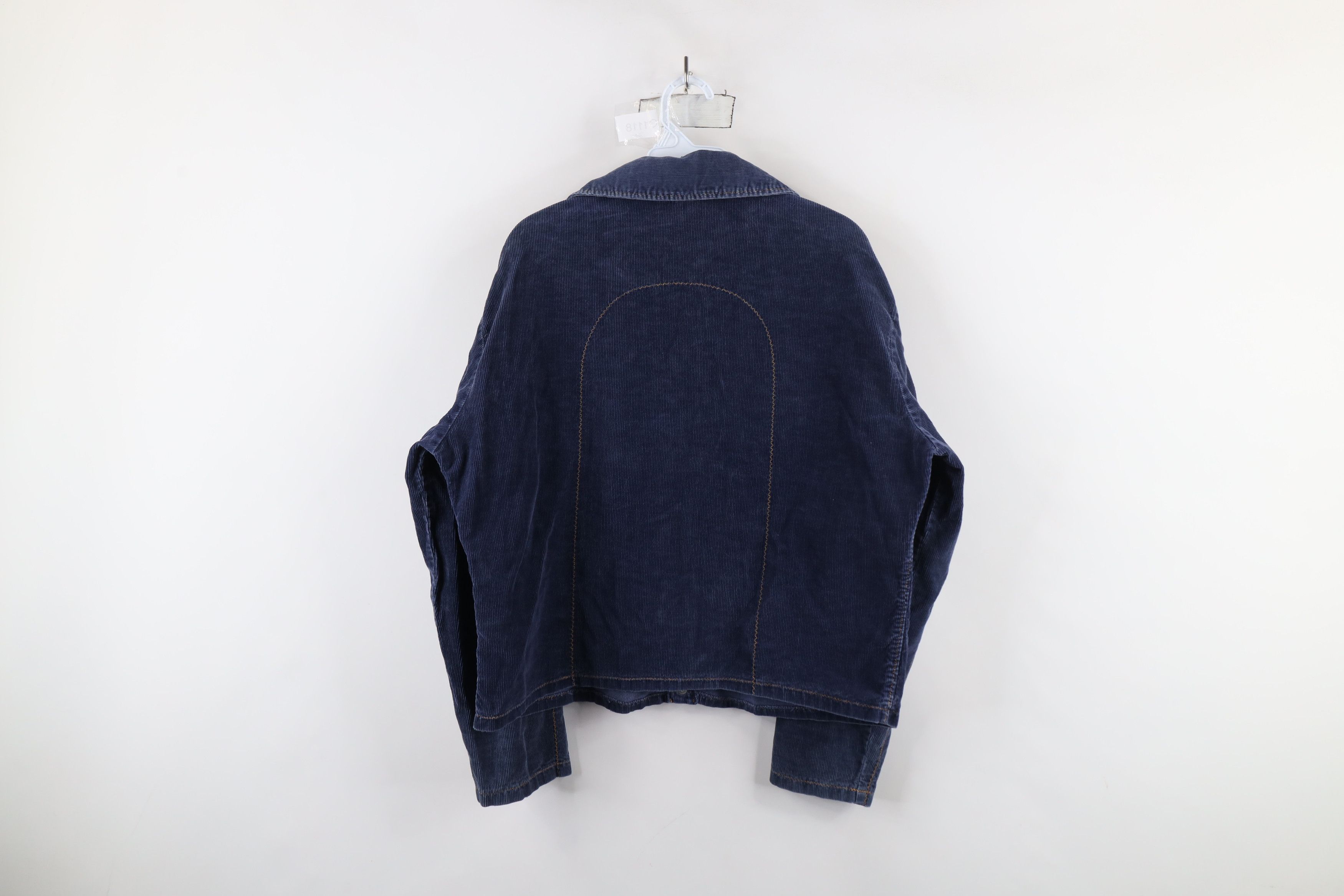 Vintage Vintage 50s 60s Streetwear Corduroy Trucker Jacket Blue USA Size M / US 6-8 / IT 42-44 - 12 Thumbnail
