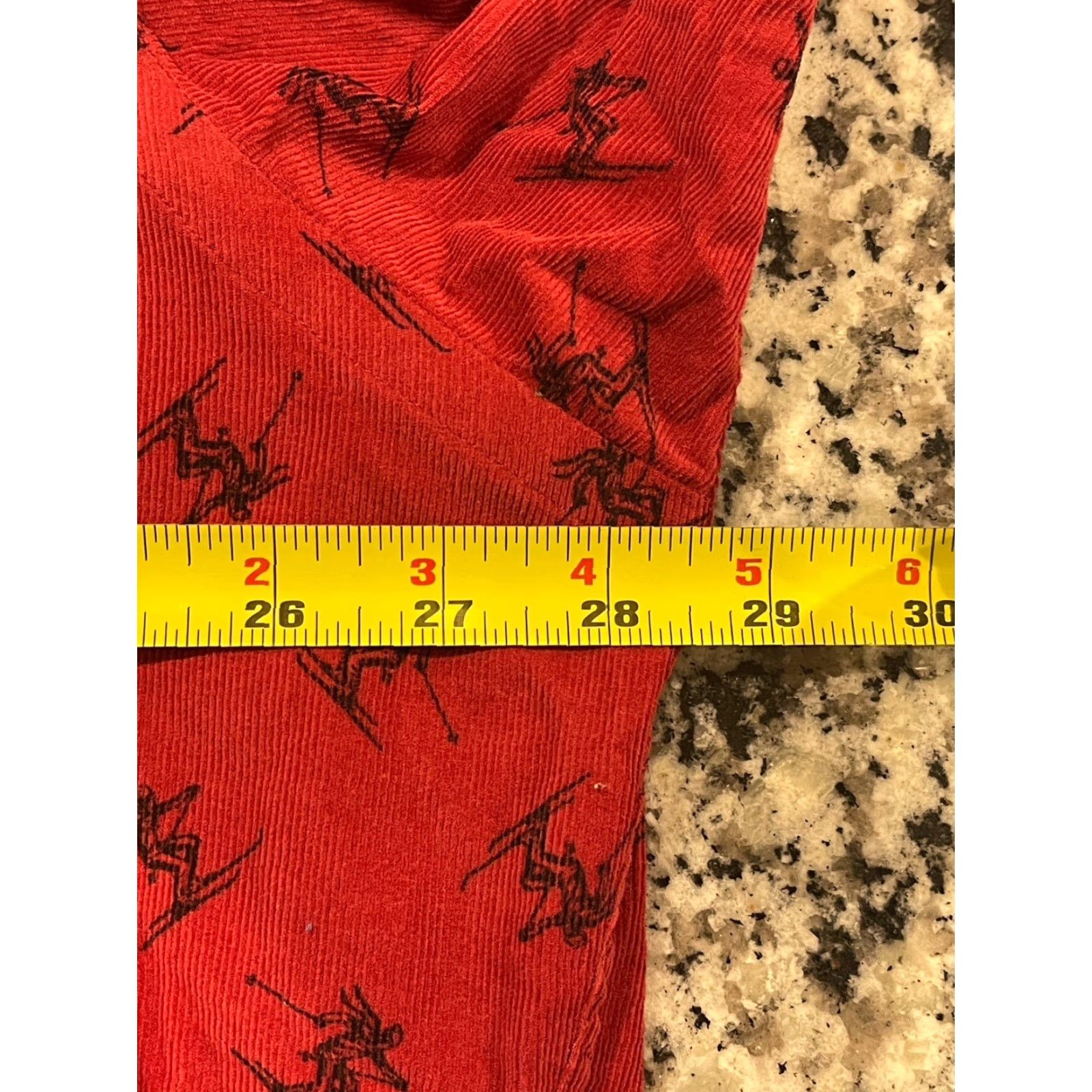 Polo Ralph Lauren VINTAGE Polo Ralph Lauren Ski Shirt Corduroy Button-Up Long Sleeve XL Red 90s Mens Shirt Size US XL / EU 56 / 4 - 4 Thumbnail