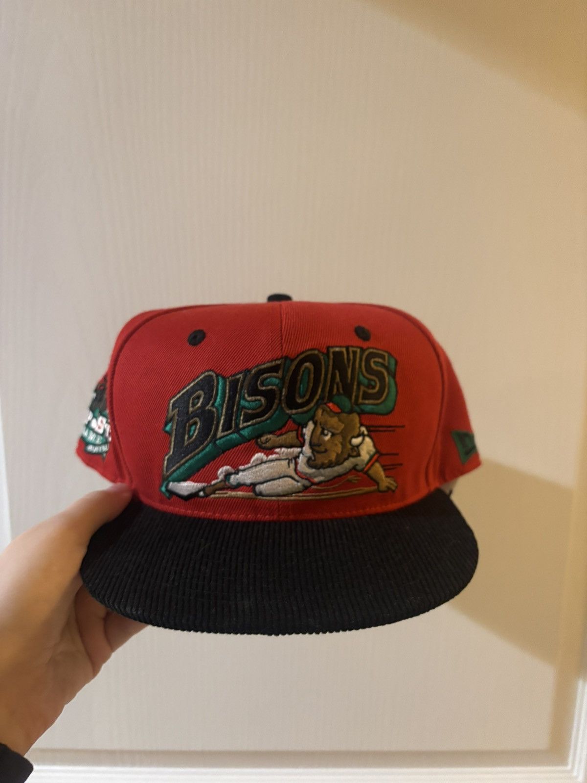 Other Buffalo Bisons Custom Two Tone Fitted Hat Size ONE SIZE - 3 Thumbnail