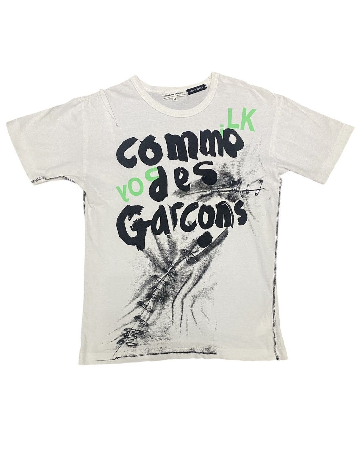 Comme des Garcons × Japanese Brand 🔥🔥🔥Rare,Vintage CDG X Milk Boy memorable collab Tee Size US S / EU 44-46 / 1 - 1 Thumbnail