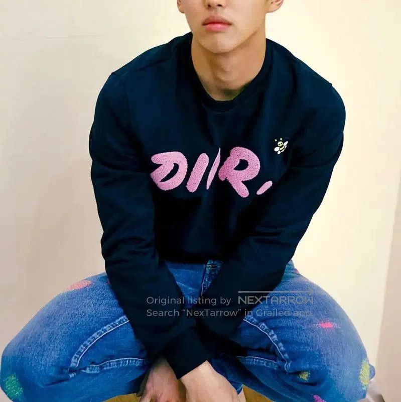 Dior Dior Black Cotton Embroidered Long Sleeve Sweatshirt . Size S / US 4 / IT 40 - 8 Thumbnail