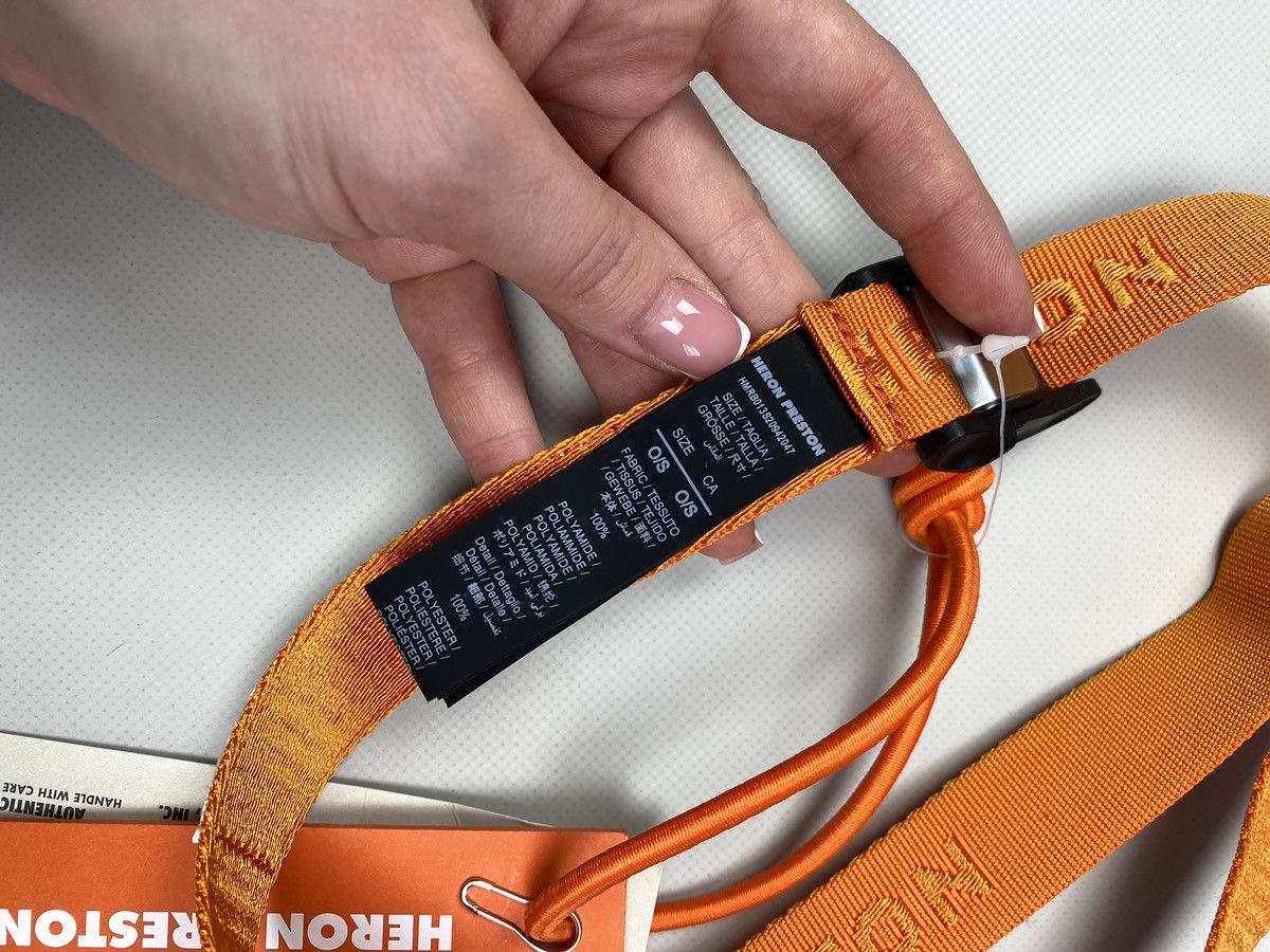 Heron Preston BNWT! Heron Preston Tiny Tape Magnetic Belt One Size Orange Size ONE SIZE - 12 Thumbnail