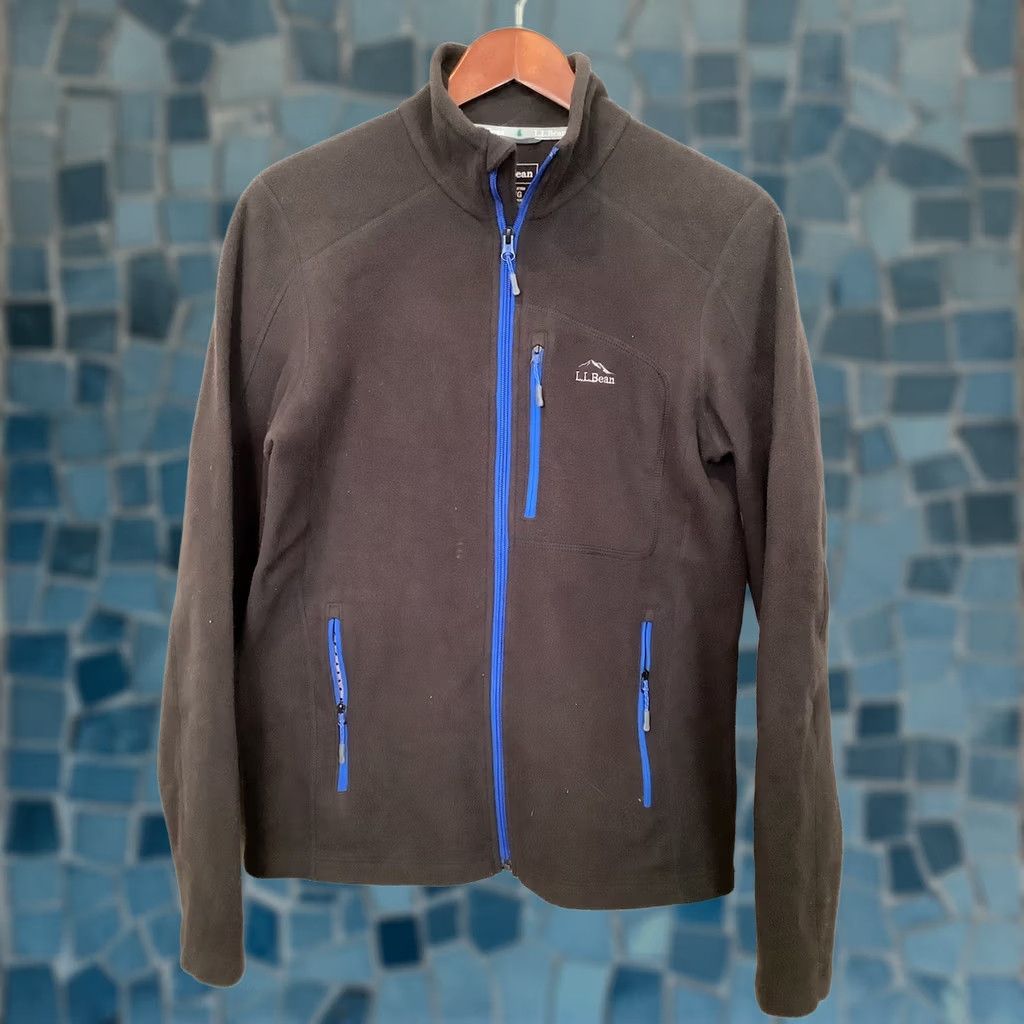 Vintage L.L.Bean Trail Fleece Full Zip Lightweight Jacket Black Pockets Men's Size S Size US S / EU 44-46 / 1 - 1 Thumbnail