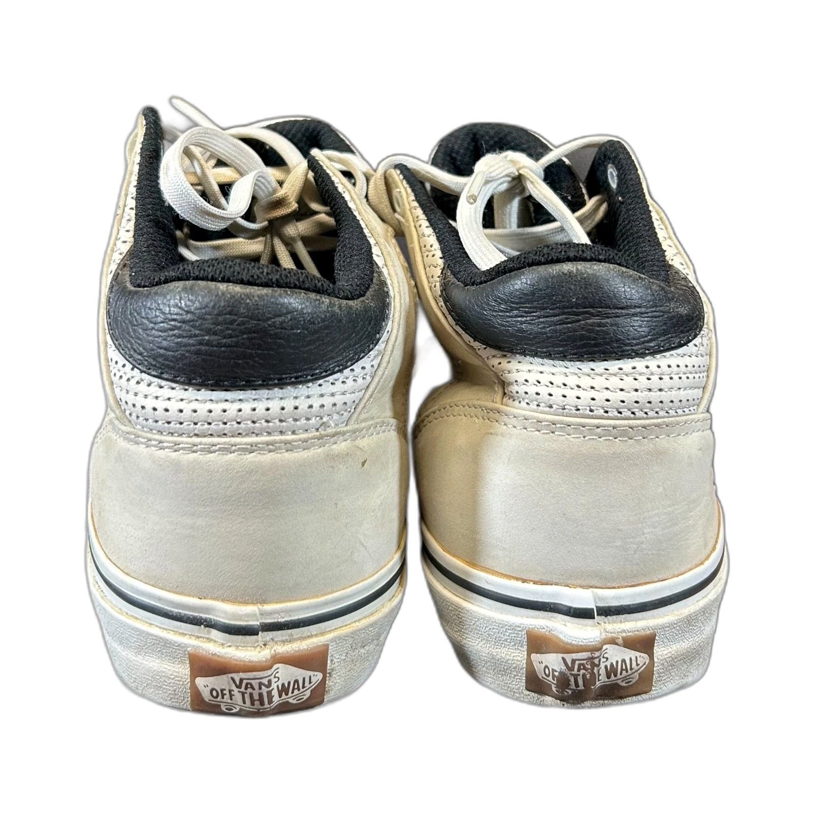 Vans Vans Bash Vulc Hosoi Shoes Men 10.5 White Cream Leather Retr Size US 10.5 / EU 43-44 - 7 Thumbnail