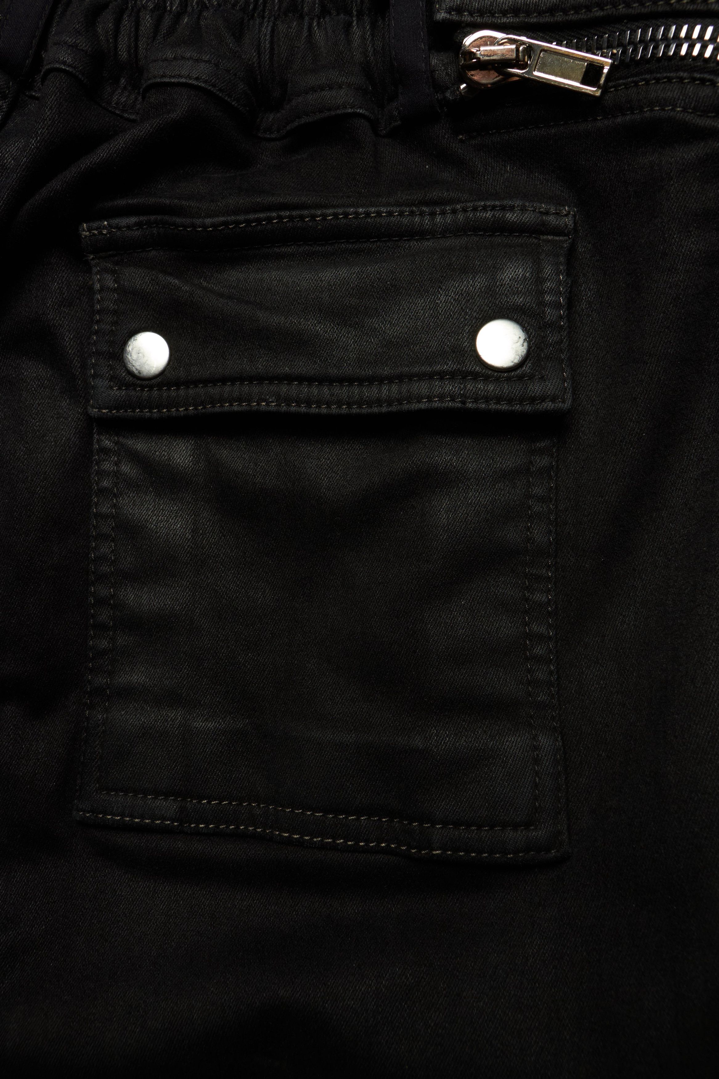 Rick Owens Drkshdw SS23 [EDFU] AIRCUT ASYMMETRICAL ZIPPED WAXED PANTS Size US 34 / EU 50 - 9 Thumbnail