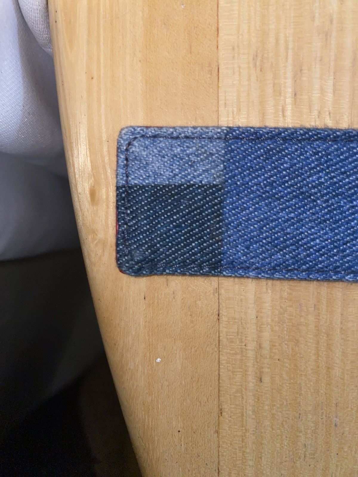 Louis Vuitton Unisex LOUIS VUITTON DENIM/RED BELT GOLD TONE HARDWARE, Size ONE SIZE - 15 Thumbnail