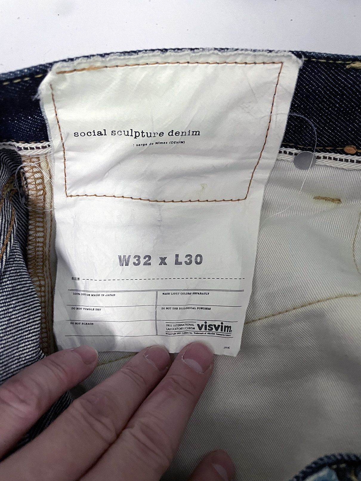 Visvim Visvim 14FW Social Sculpture Denim 04NW 0114205005010 W32L30 Size US 32 / EU 48 - 10 Thumbnail