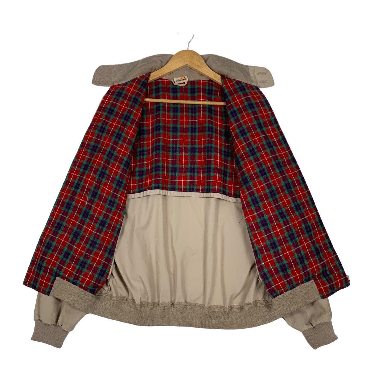 Ellesse ELLESSE Red Tartan Lined Turtleneck Jacket #1163-C53 Size US L / EU 52-54 / 3 - 11 Thumbnail