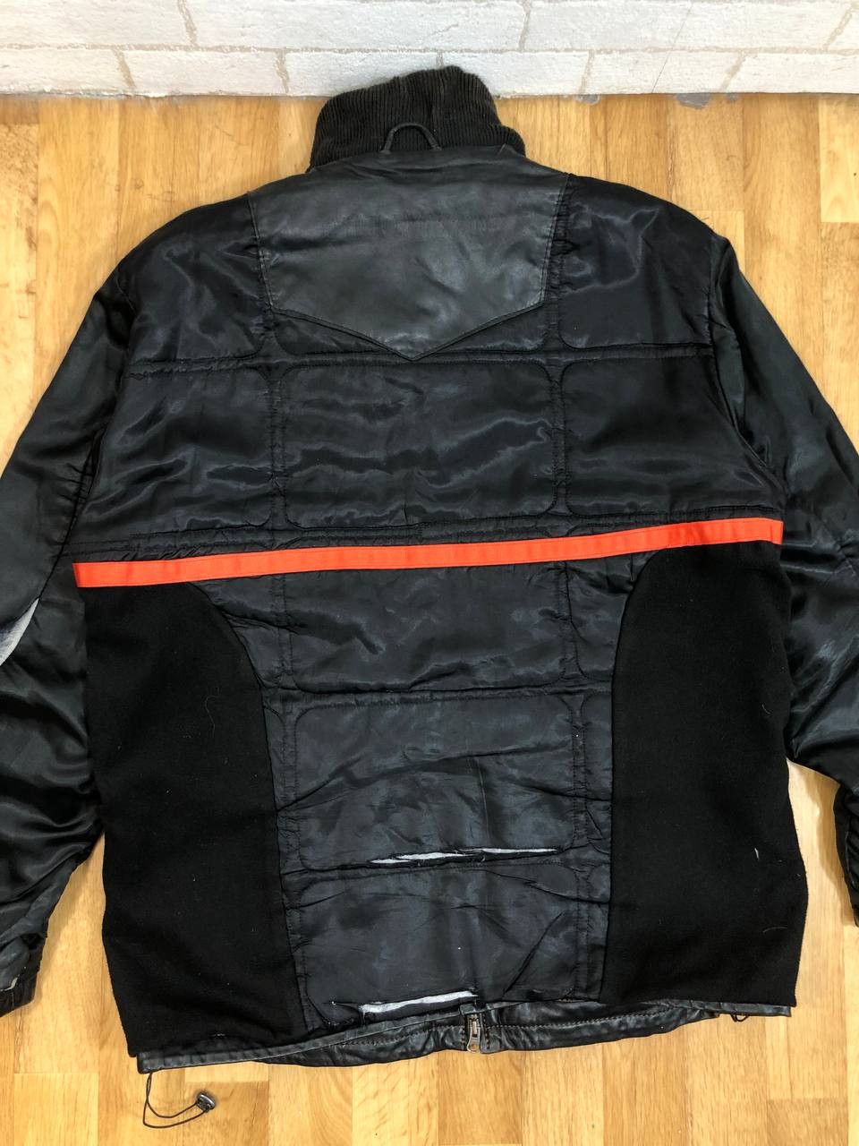 Genuine Leather 90s genuine leather gray boxy bomber jacket avant garde Size US L / EU 52-54 / 3 - 18 Thumbnail