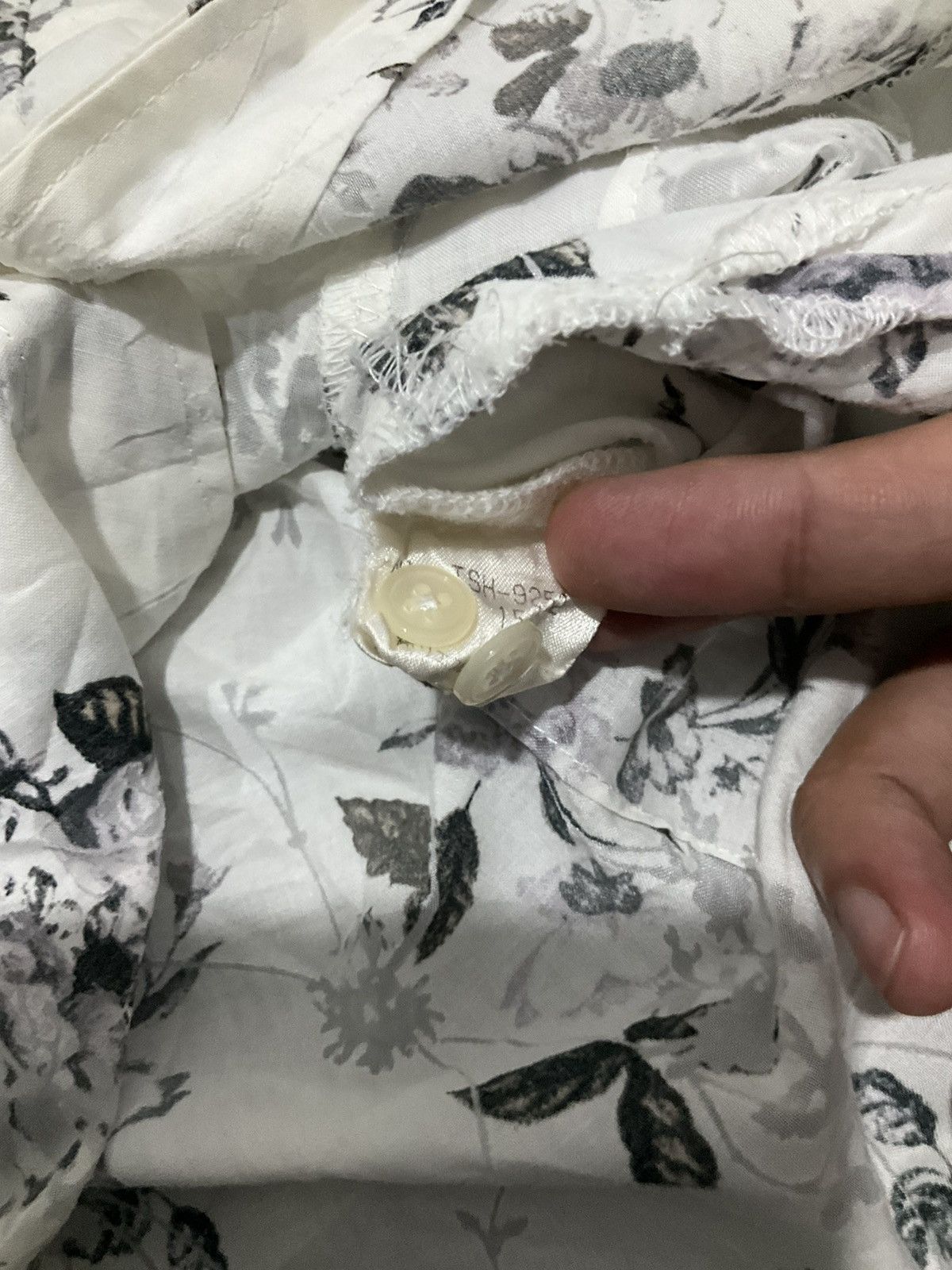 Japanese Brand × Tornado Mart TORNADO MART White Floral Shirt/Outer 3q Size US S / EU 44-46 / 1 - 9 Thumbnail