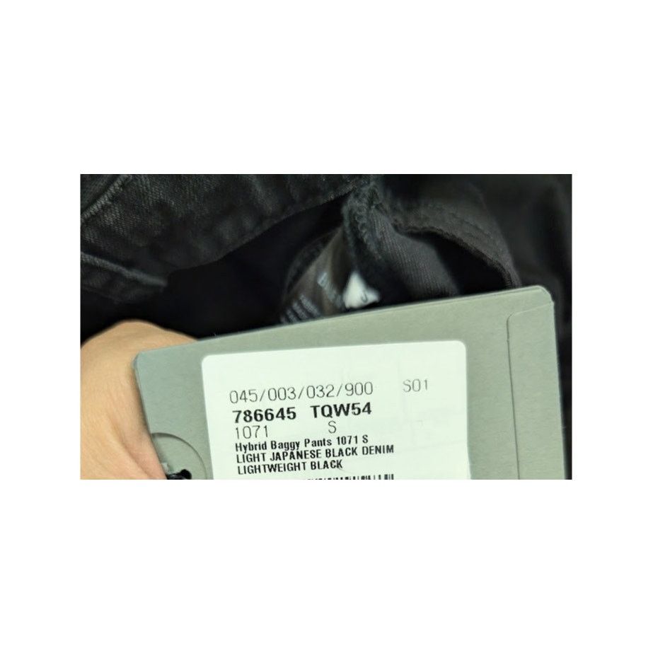 Balenciaga o1rshd1 Hybrid Baggy Denim Pants in Black Size US 30 / EU 46 - 23 Thumbnail