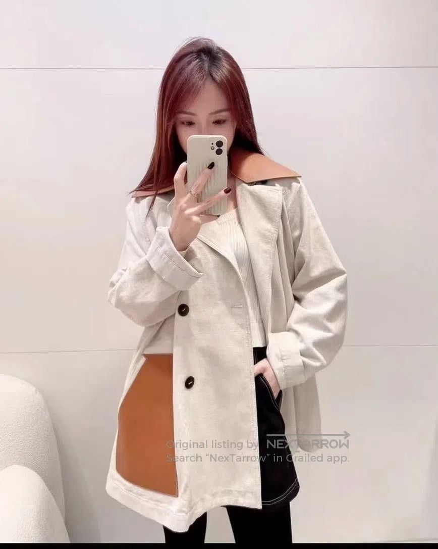 Loewe LOEWE Double-Breasted Detachable Collar Coat. Size US S / EU 44-46 / 1 - 3 Thumbnail