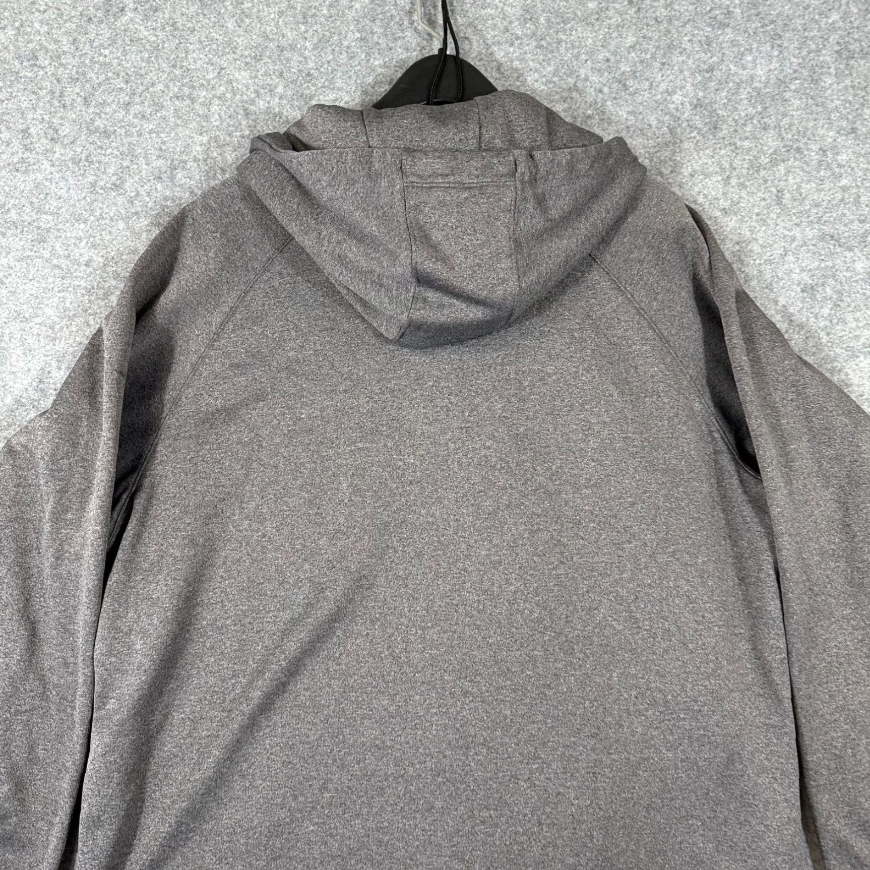 Under Armour Under Armour Hooded Sweatshirt Mens XL Gray Raglan Sleeve Full Zip Drawstring Sweatshirt Size US XL / EU 56 / 4 - 7 Thumbnail