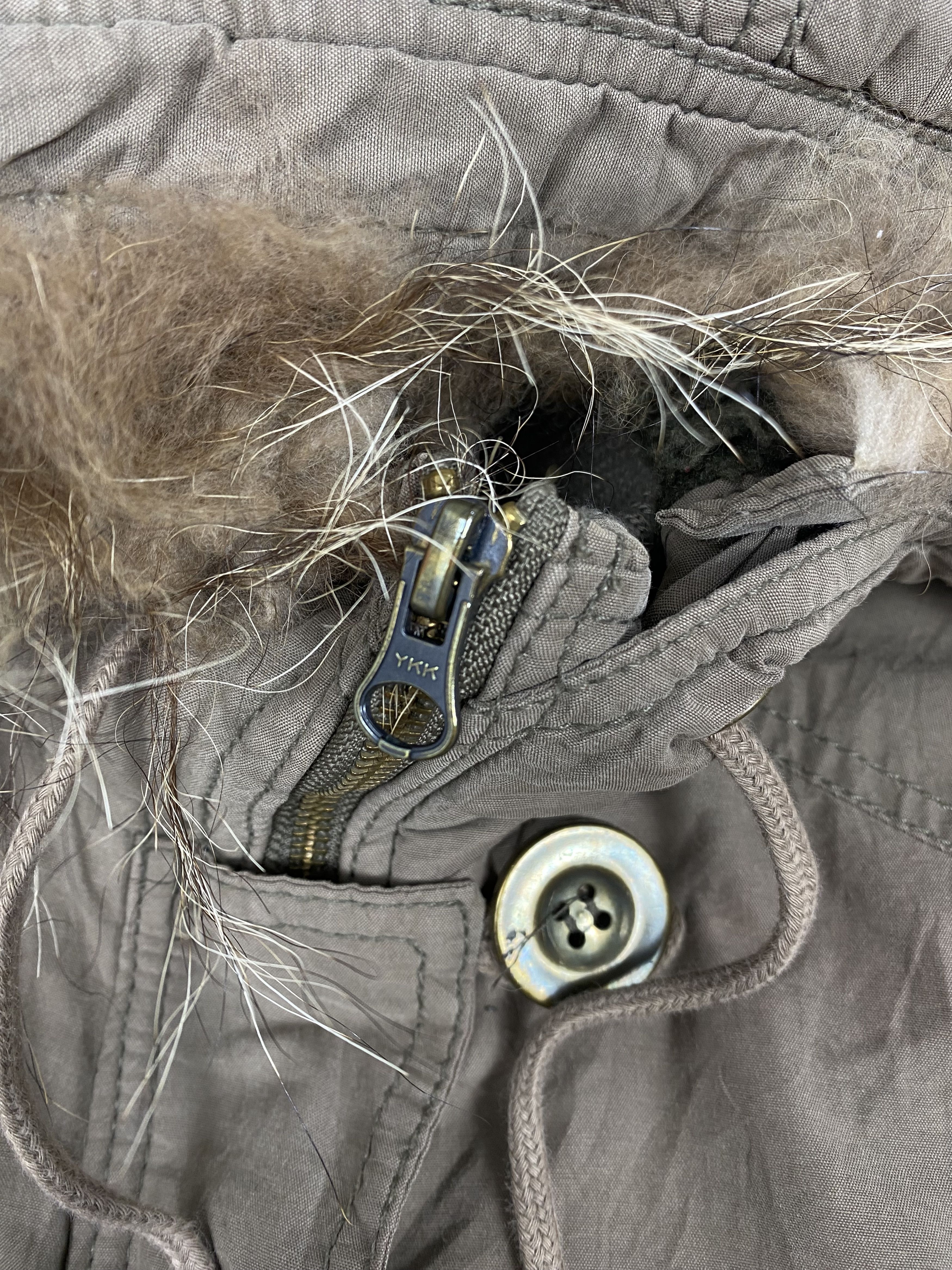 Vintage Vintage Air Force - 07 Hoodie Sherpa Lining Parkas Jacket Size US L / EU 52-54 / 3 - 3 Thumbnail