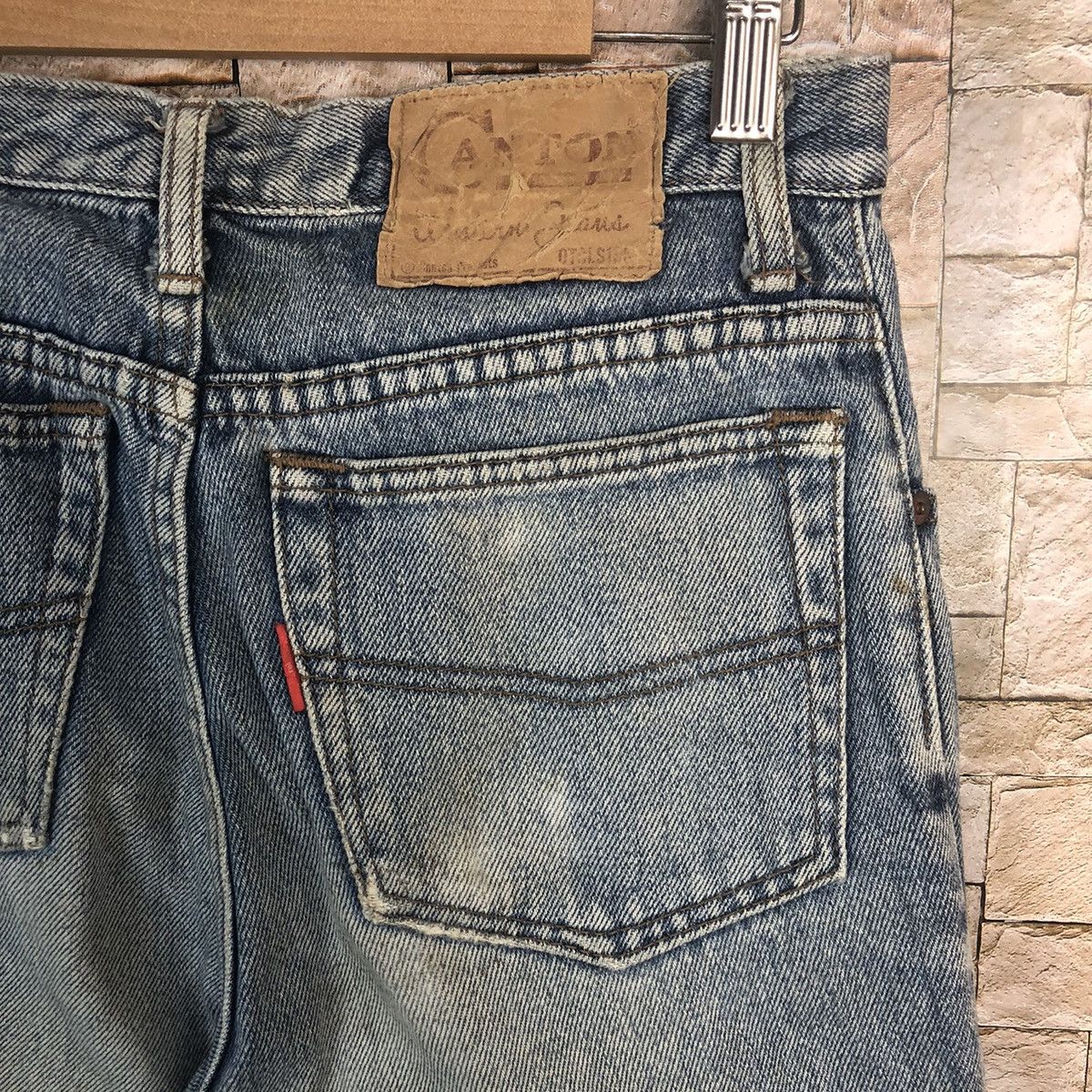 Japanese Brand Cantos vintage Blue Denim Pants #A54 Size US 28 / EU 44 - 16 Thumbnail