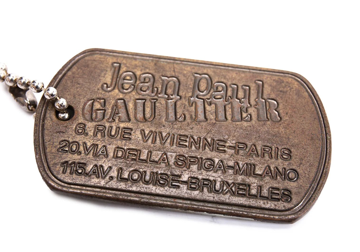 Jean Paul Gaultier Scratch Logo Embossed Clutch Bag in Black Size ONE SIZE - 7 Thumbnail