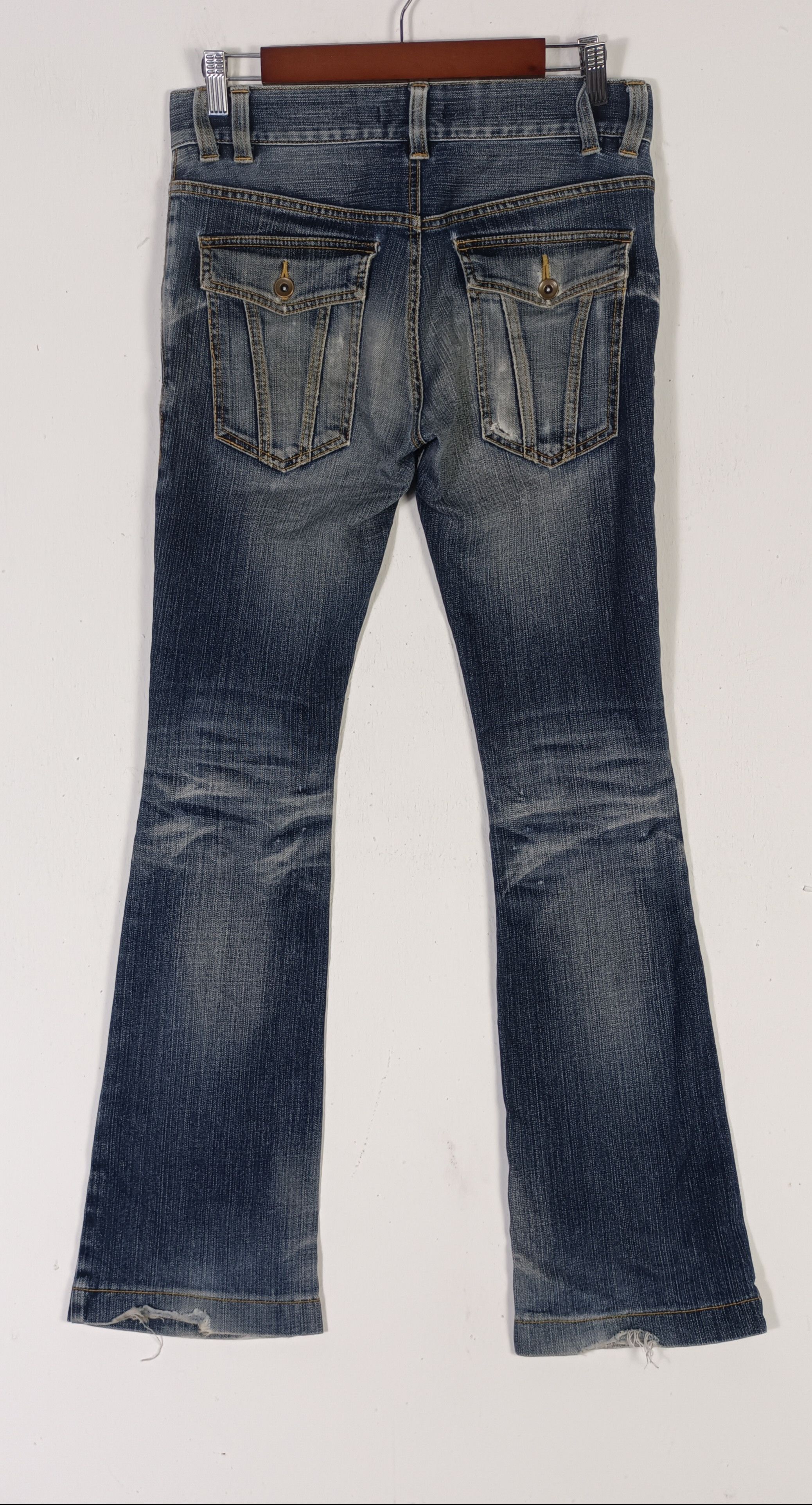 If Six Was Nine × Le Grande Bleu (L.G.B.) × Michel Klein MICHEAL KLEIN HOMME FLARE JEANS Size US 31 - 9 Thumbnail